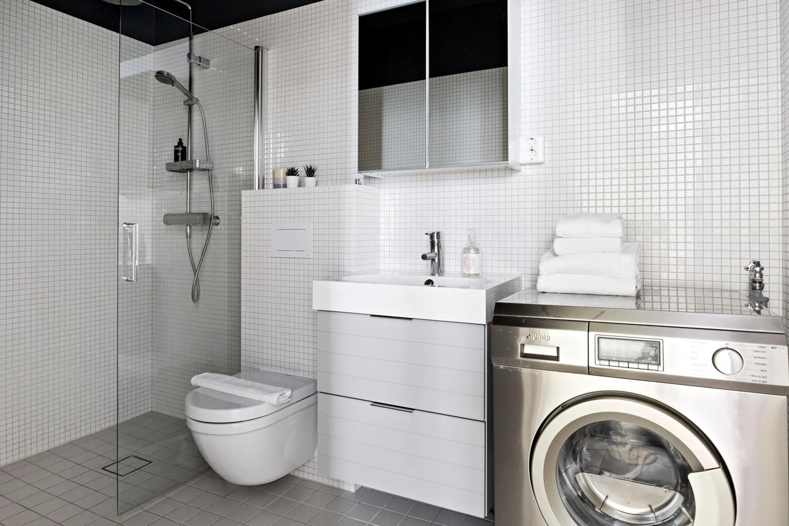 Bathroom in Forenom Apartments Stockholm Johannesgatan
