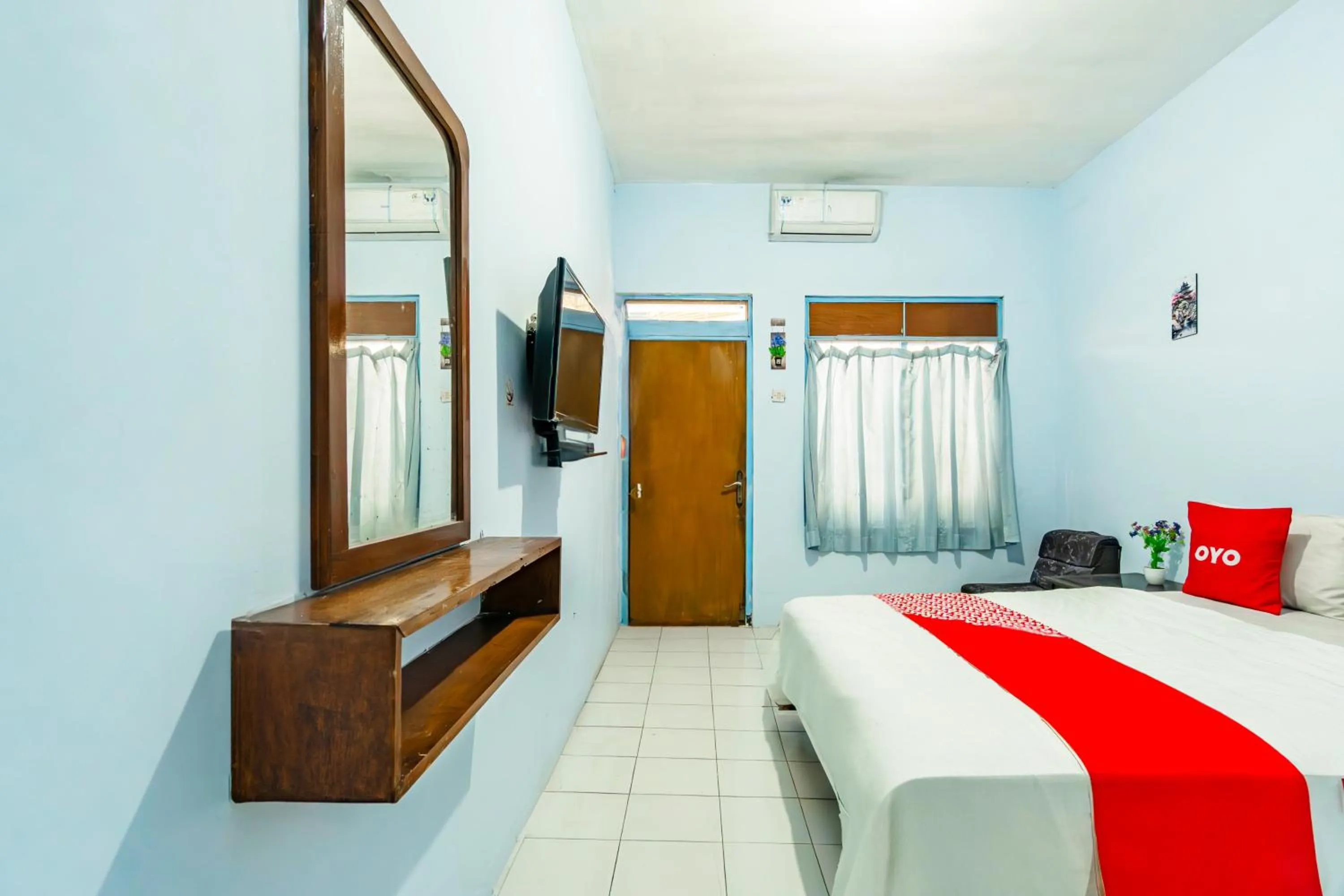 Bedroom, Bed in Hotel O Arjosari Near Plaza Araya Formerly Hotel Nugraha