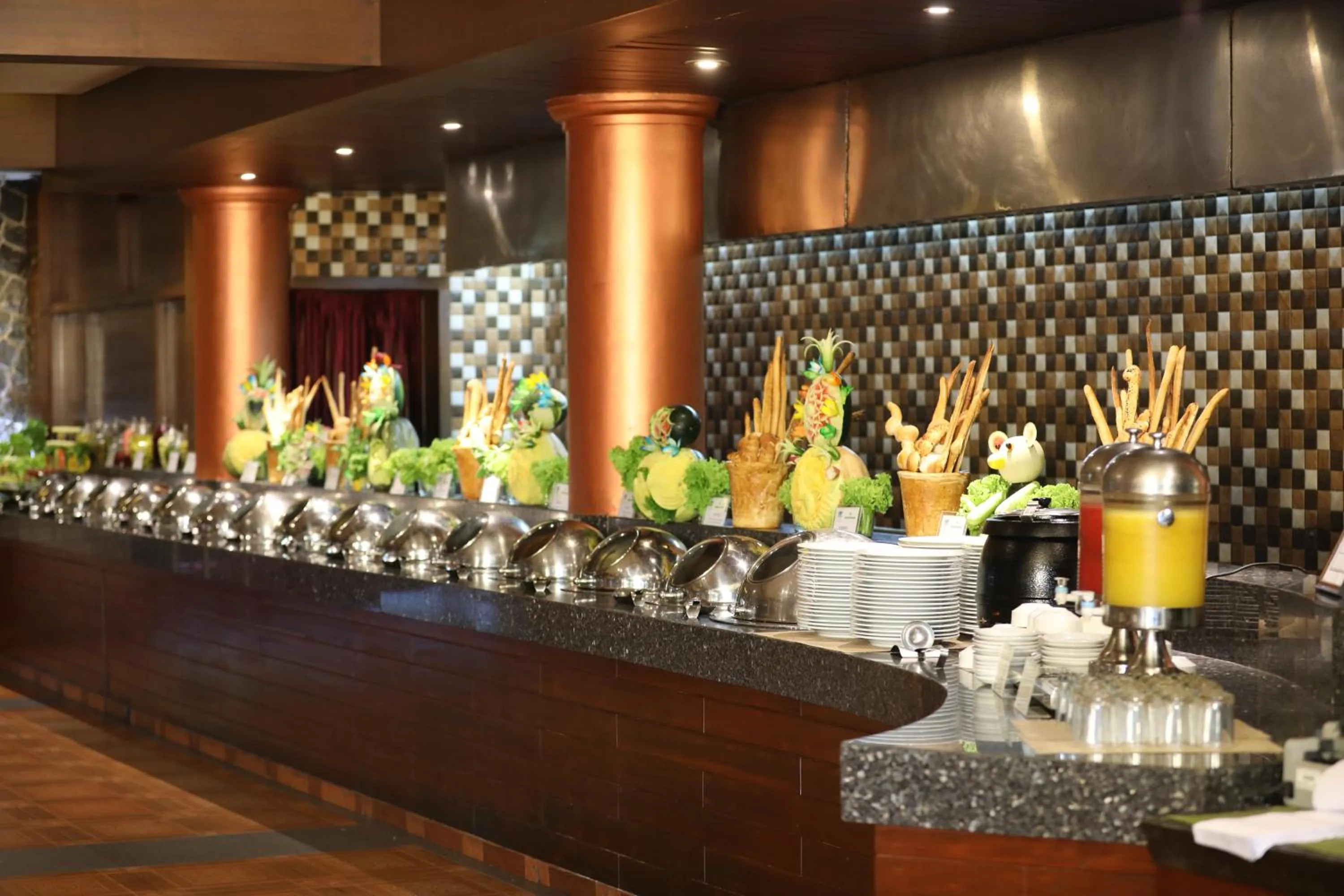 Buffet breakfast in Uday Backwater Resort