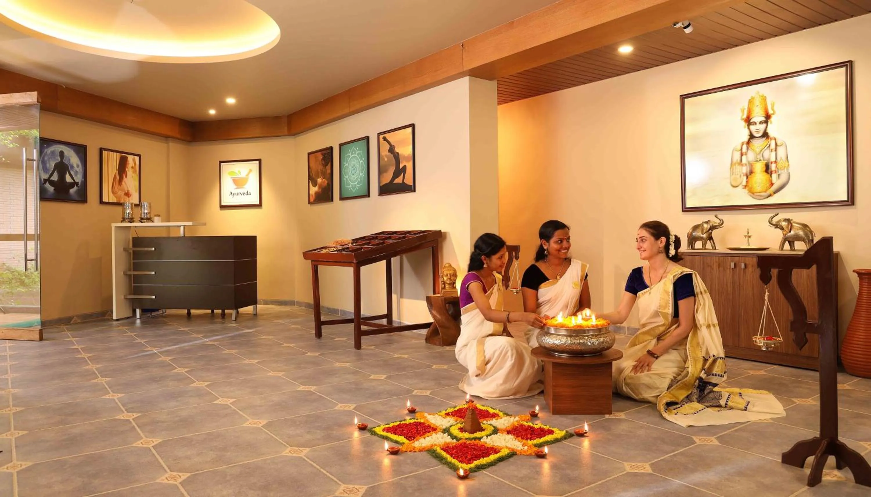 Lobby or reception in Uday Backwater Resort