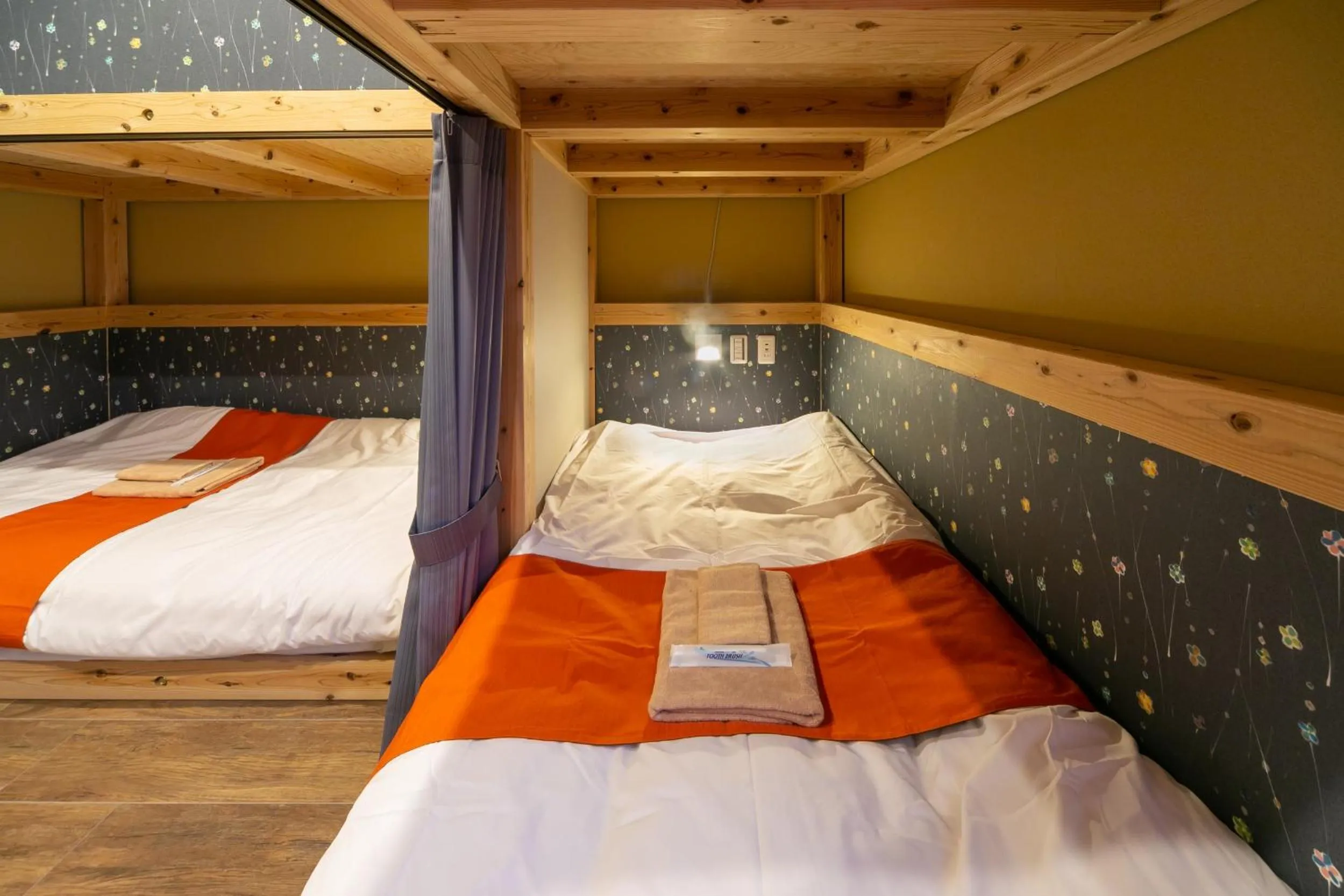 Bed in IKIDANE Cozy Hotel Haneda Airport