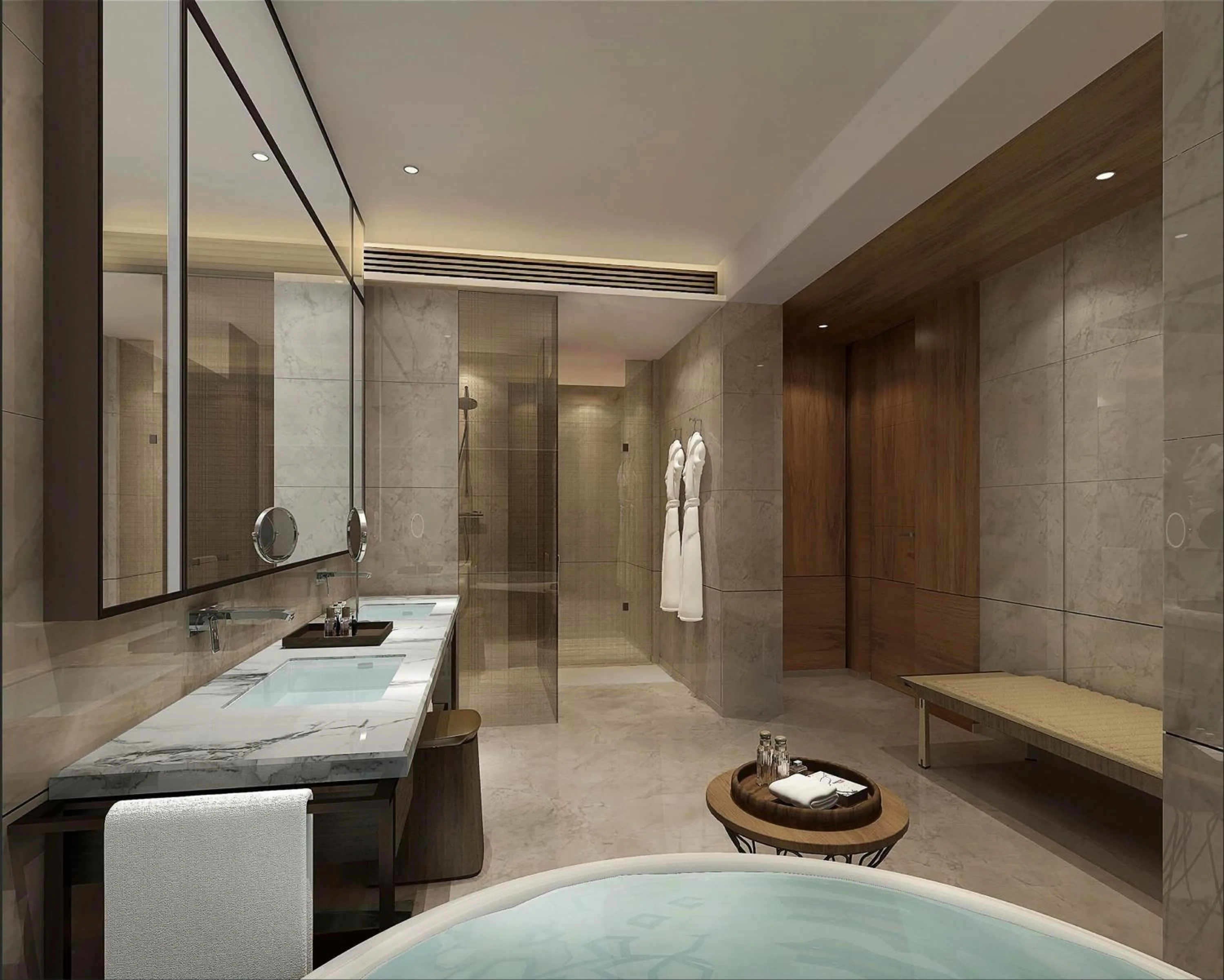 Bathroom in InterContinental Zhuhai by IHG