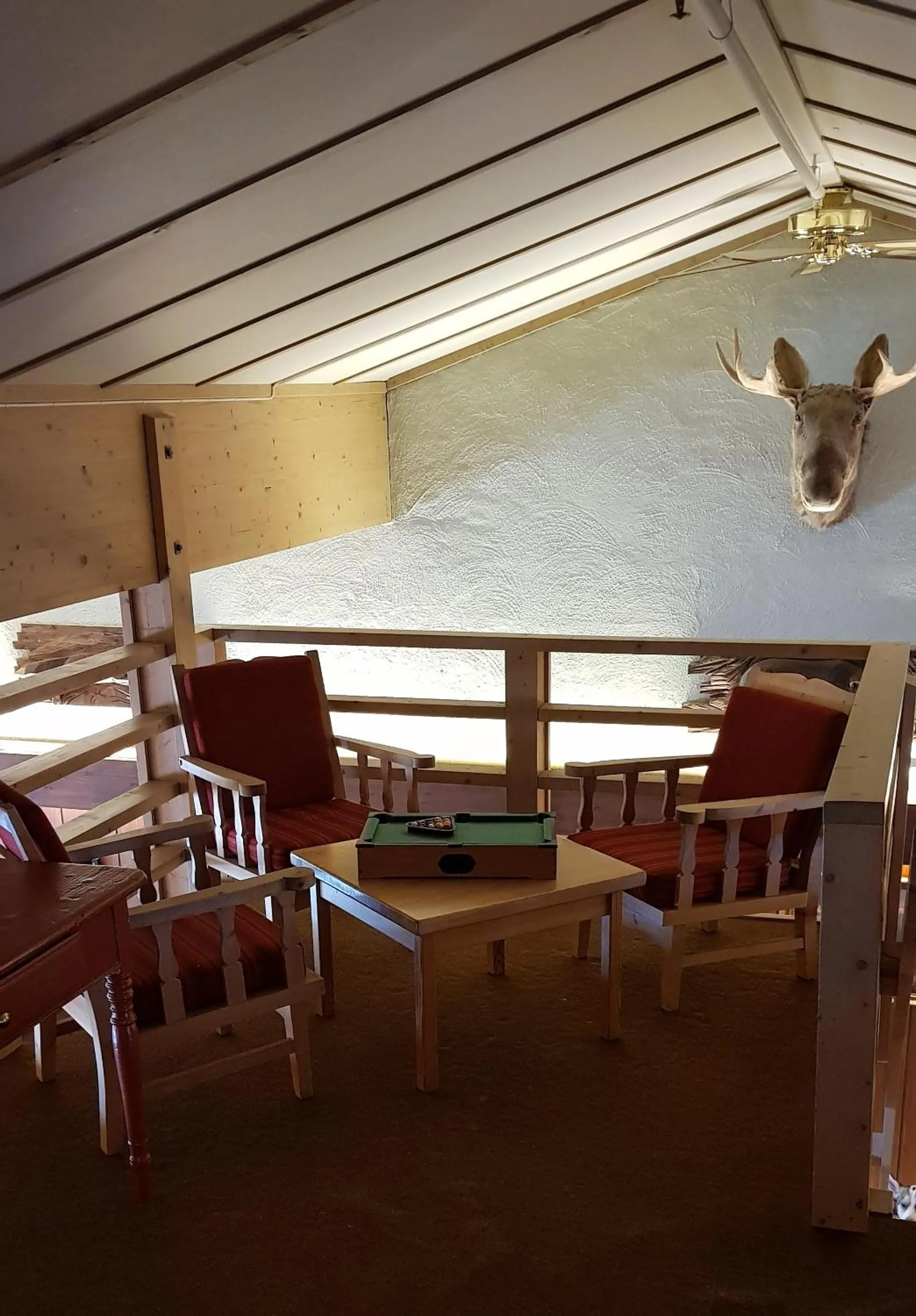 Seating area in Vats Fjellstue