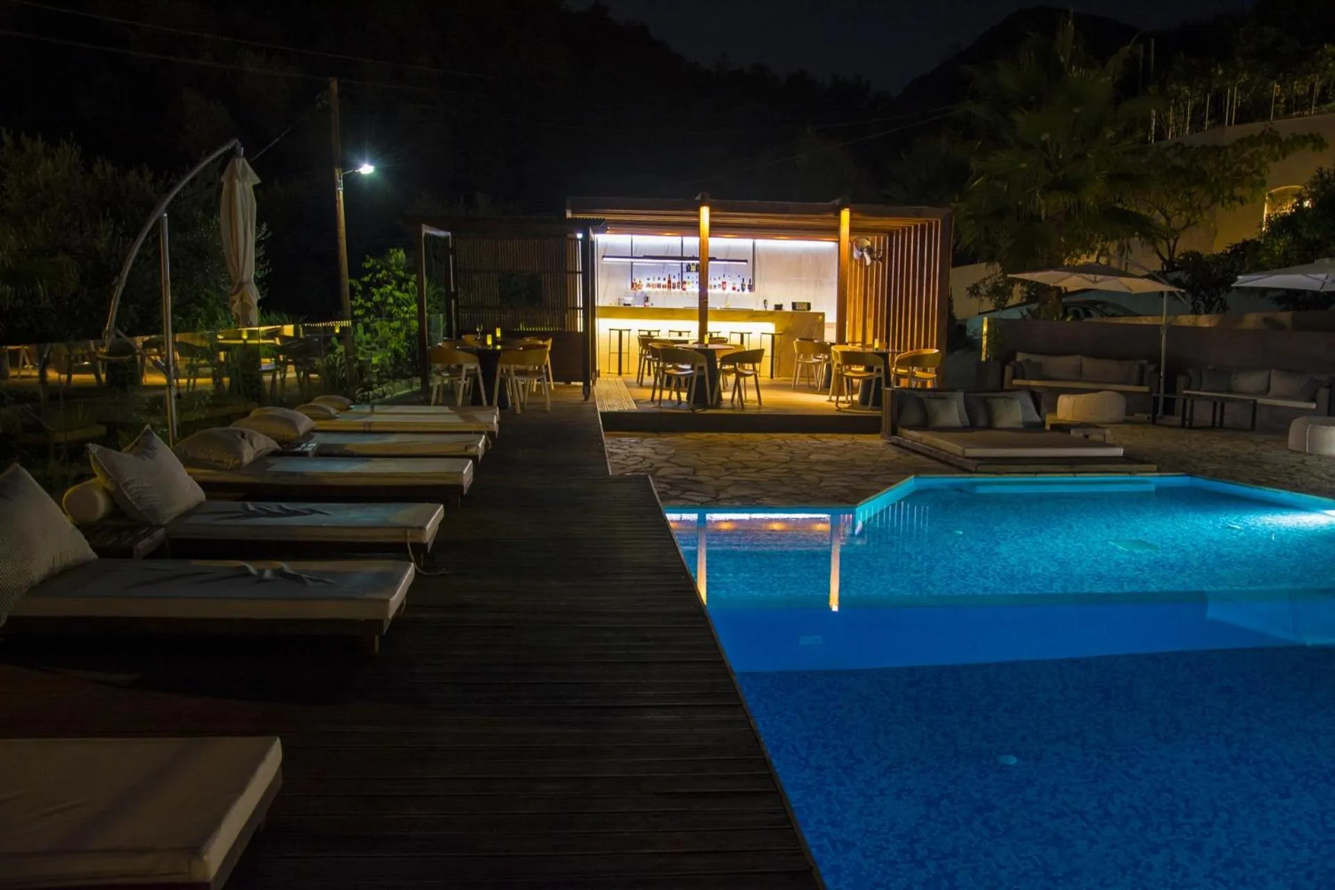 Night in Ionian Eye Design Studios & Spa