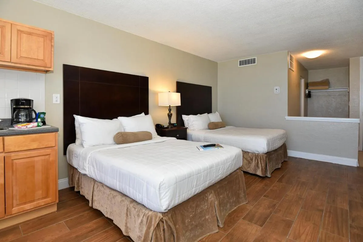 Bed in Cove Motel Oceanfront