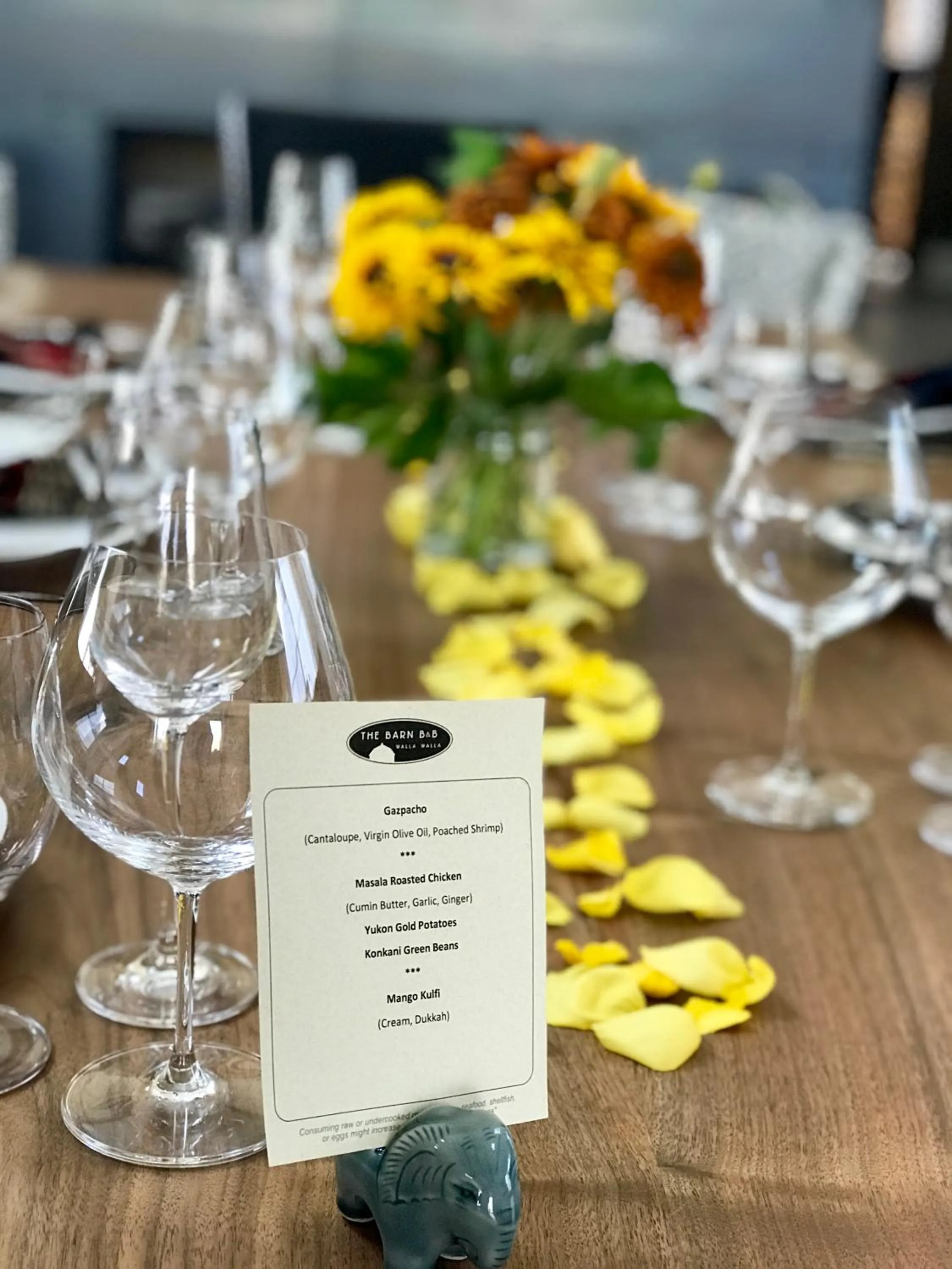 Restaurant/places to eat in The Barn B&B Walla Walla