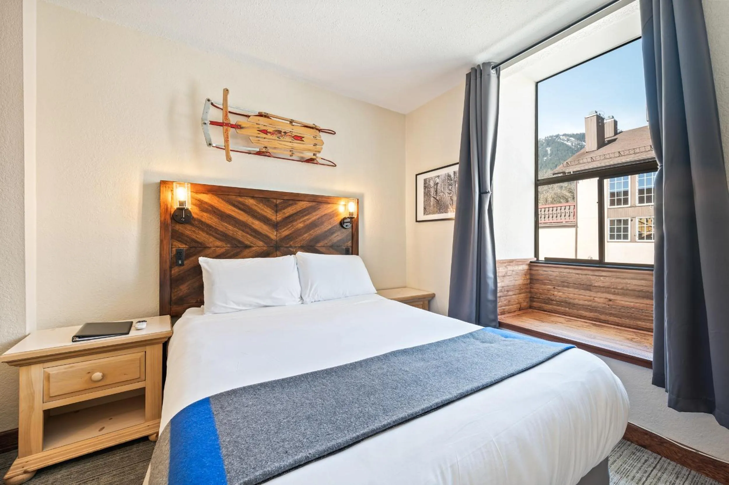 Bed in Hotel Leavenworth