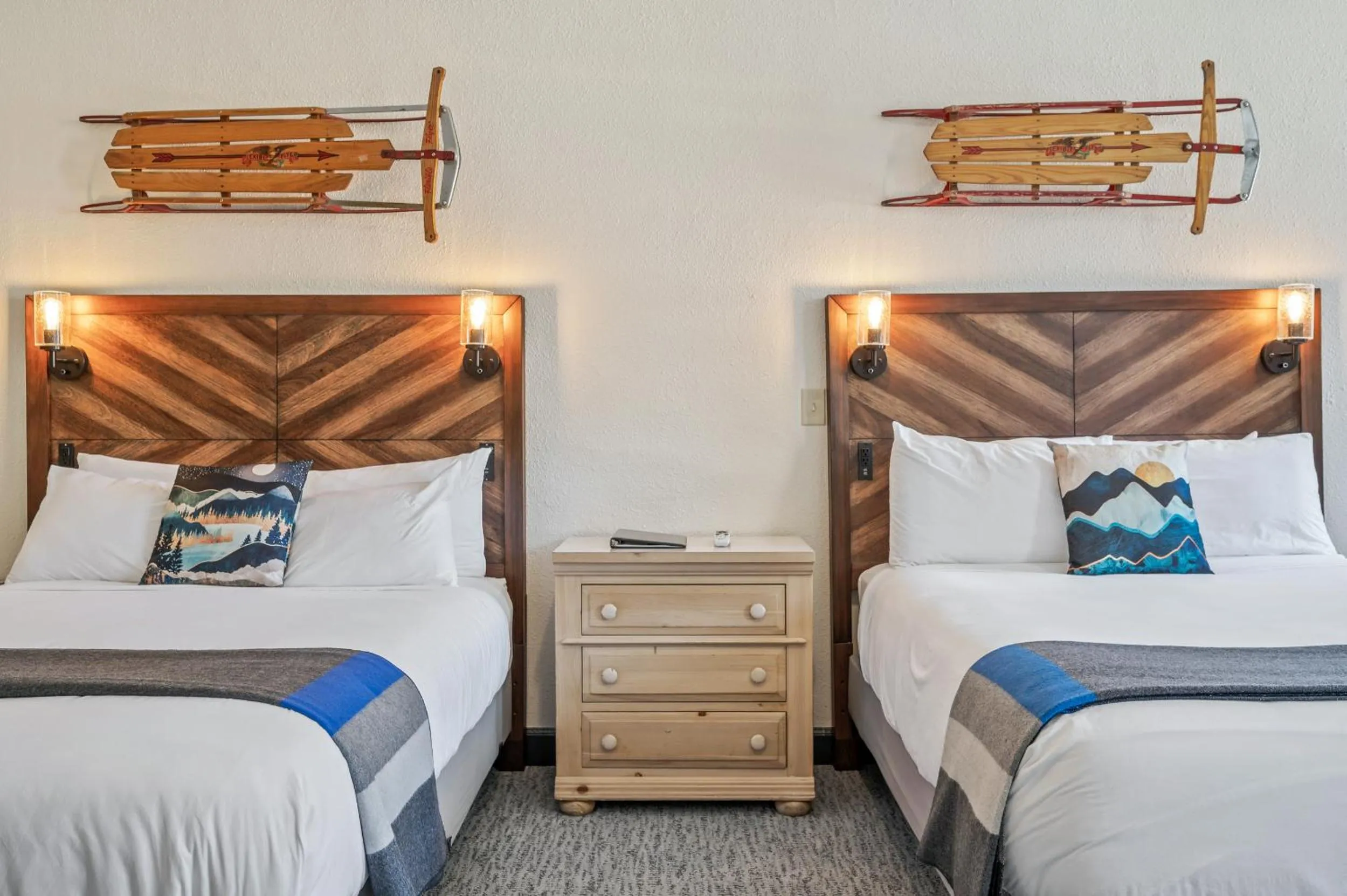 Bedroom, Bed in Hotel Leavenworth