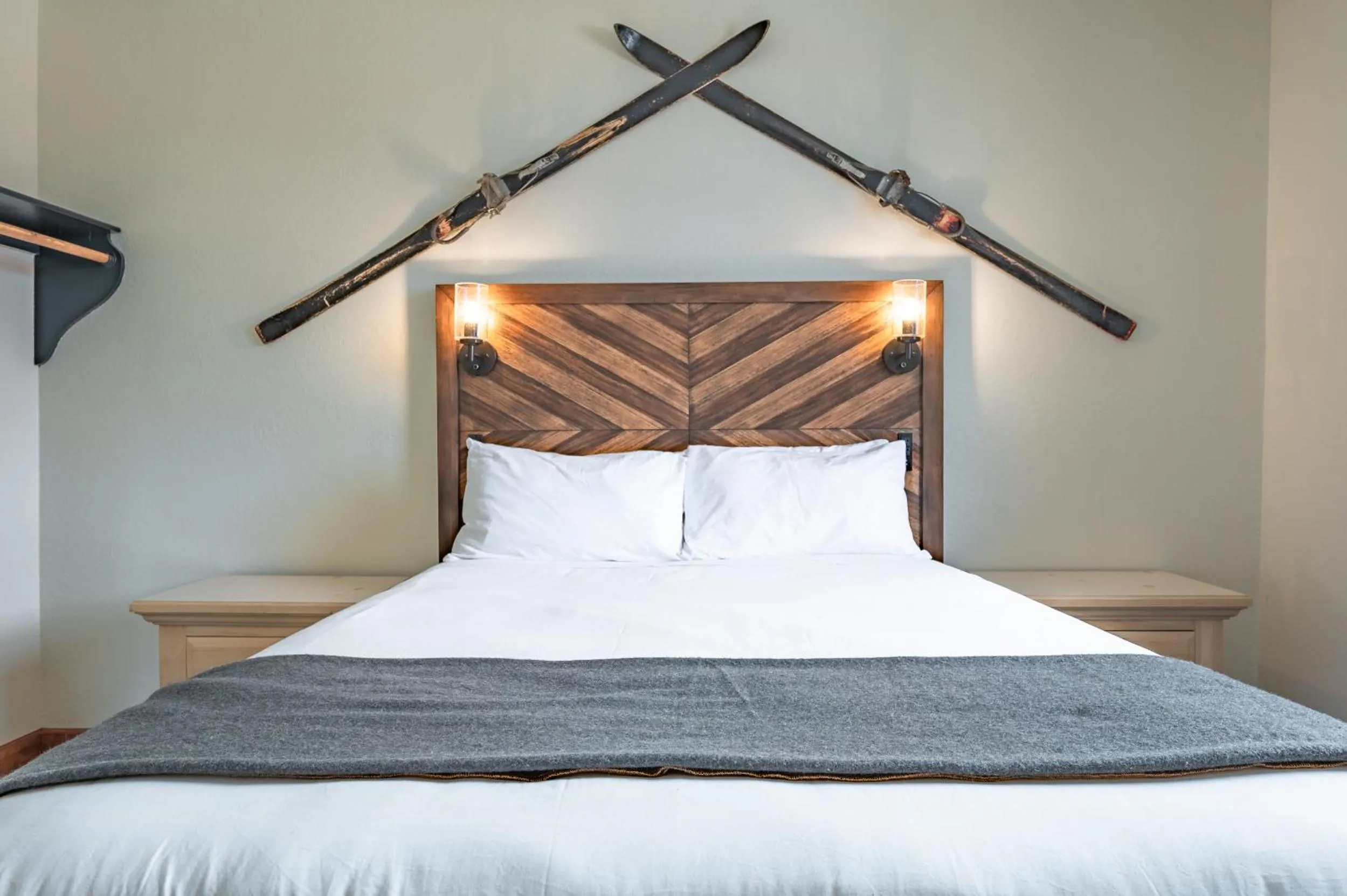 Bed in Hotel Leavenworth