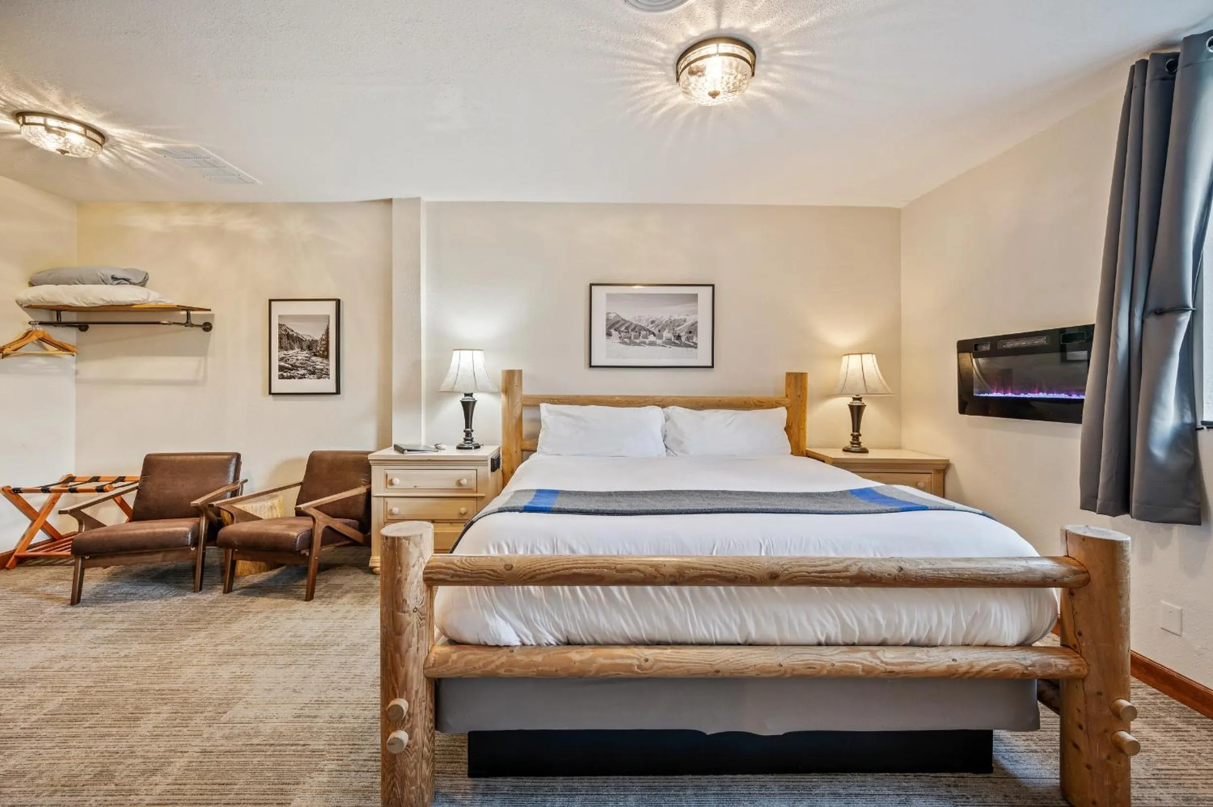 Bed in Hotel Leavenworth