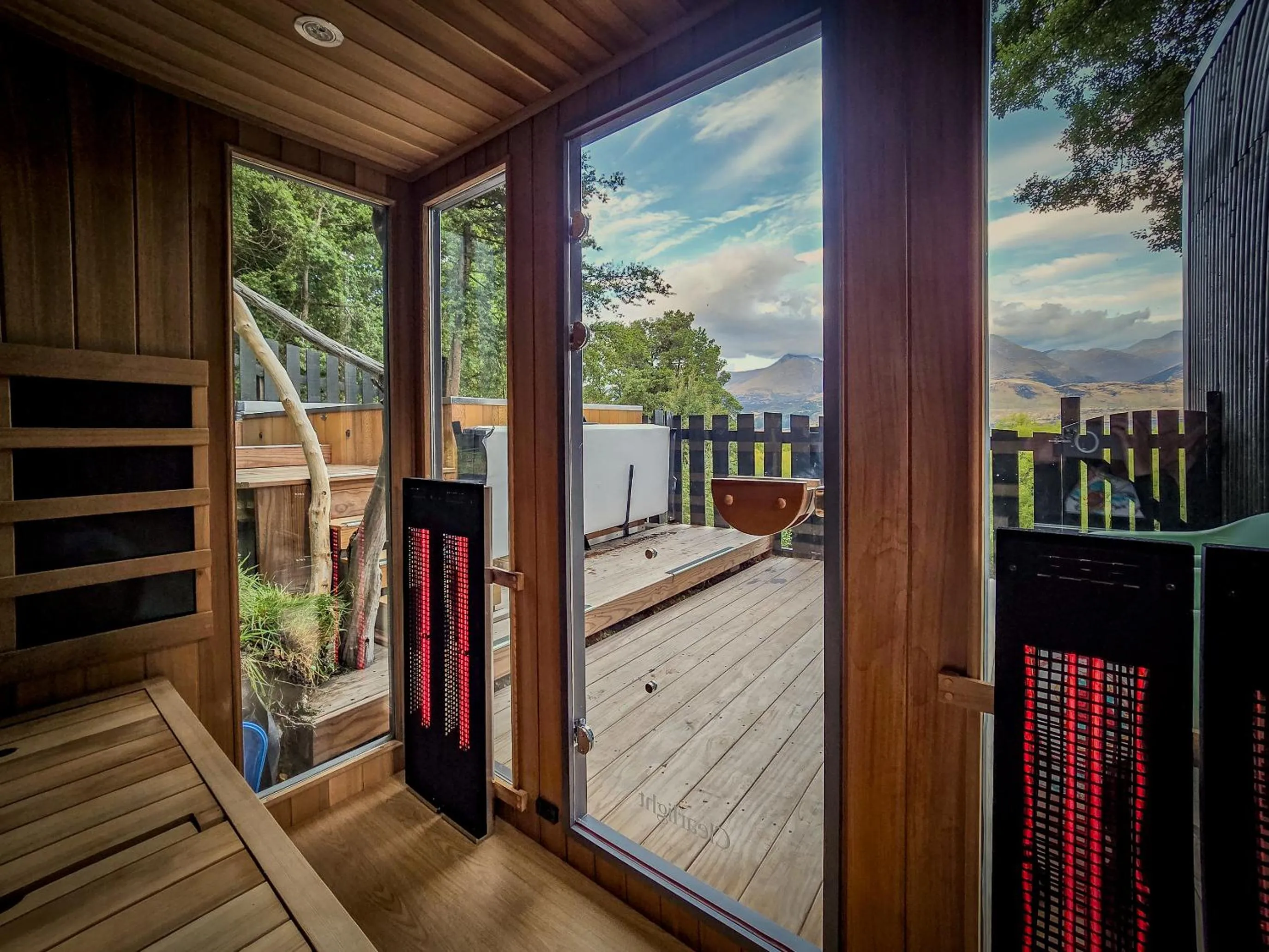 Sauna in Kinloch Wilderness Retreat