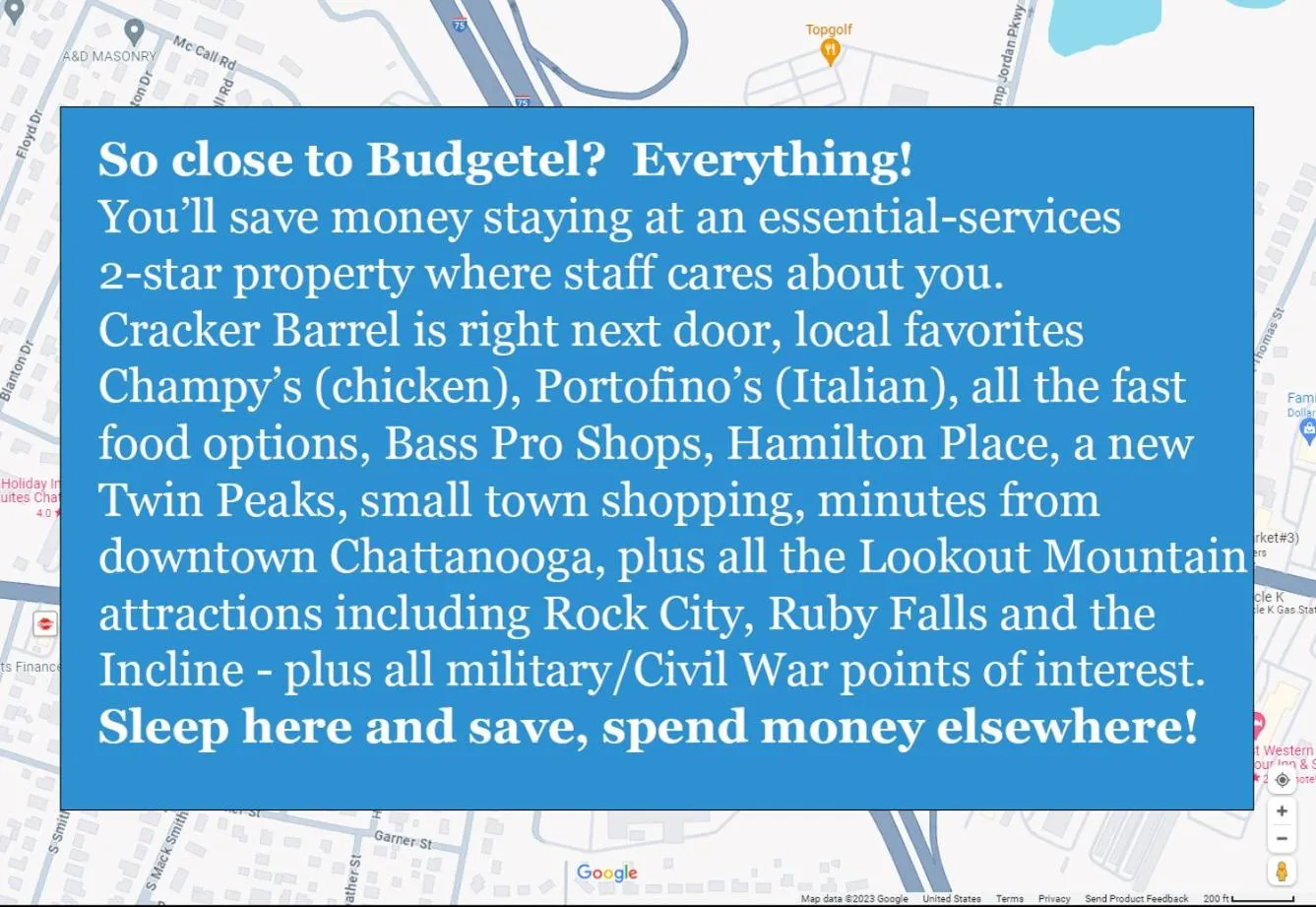 Shopping Area in Budgetel Chattanooga