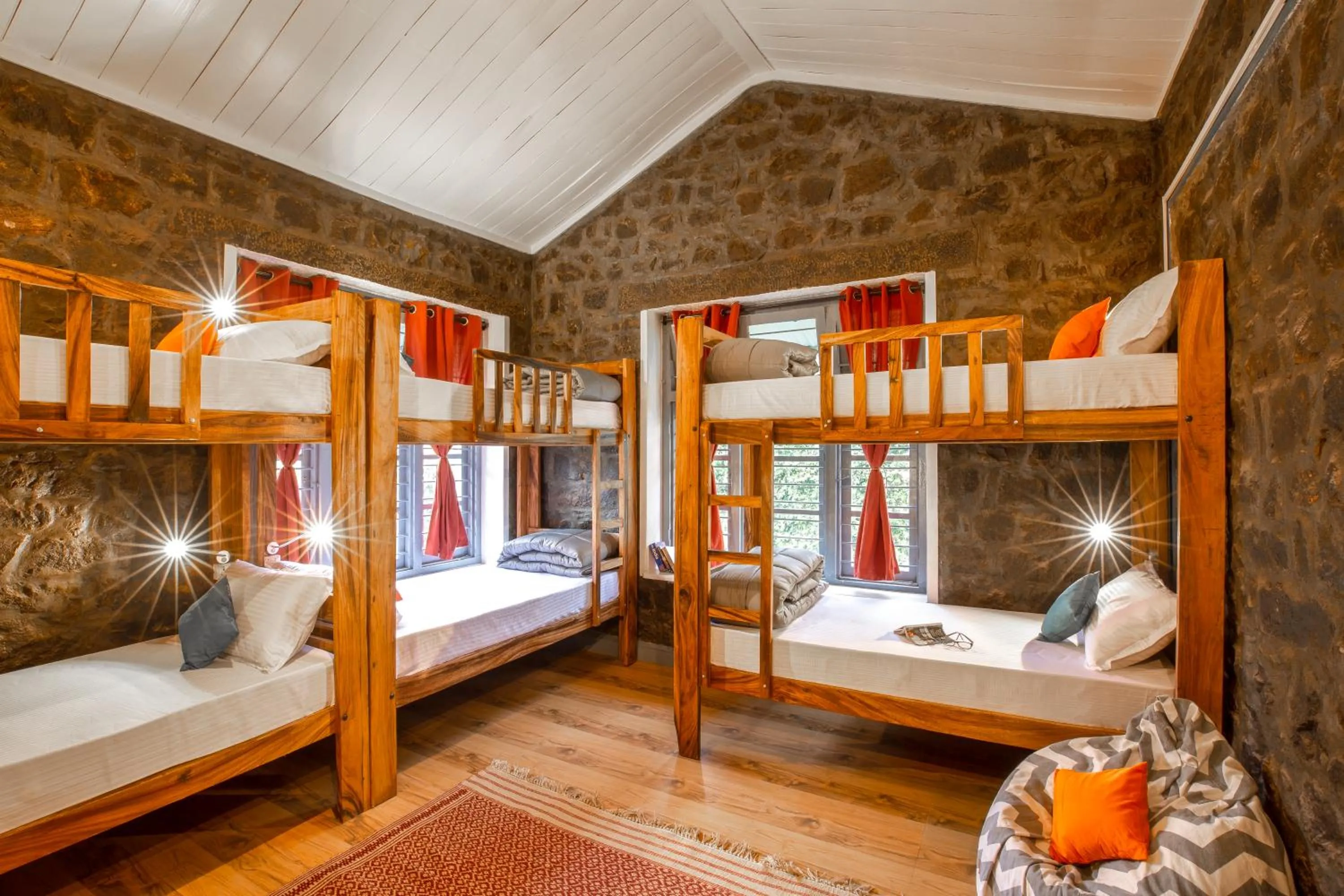 Bed in Zostel Kodaikanal