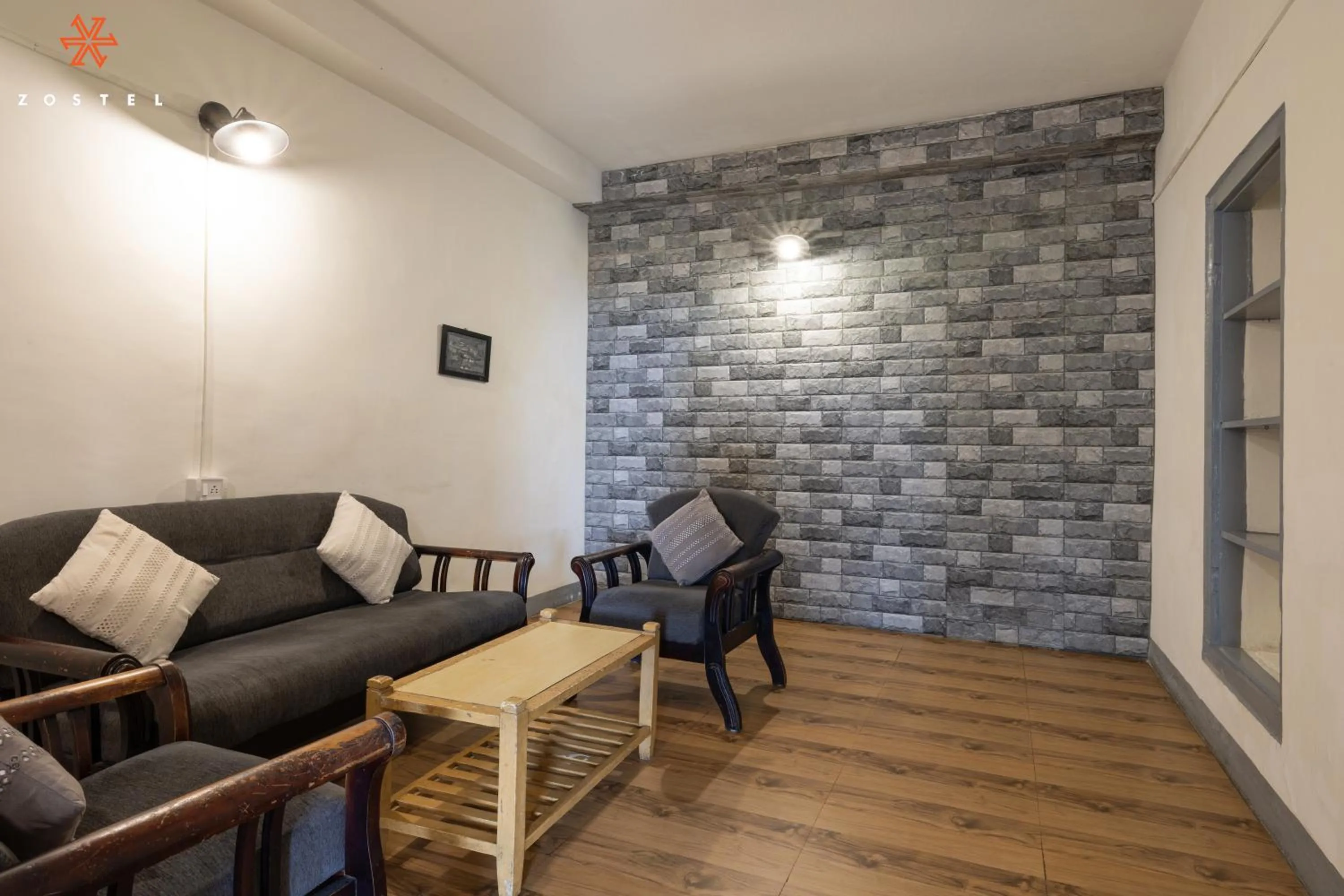 Living room in Zostel Kodaikanal