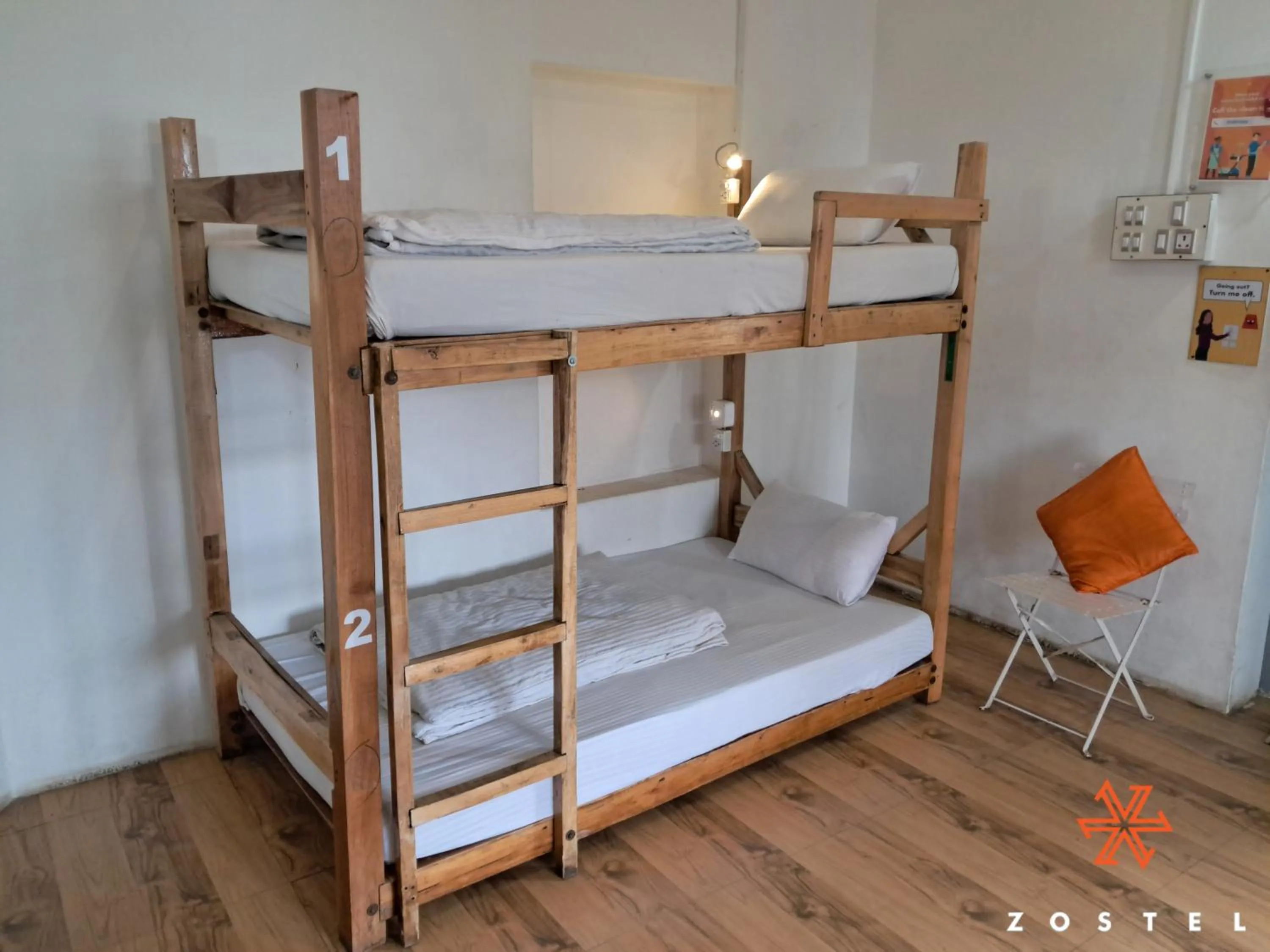 Bed in Zostel Kodaikanal