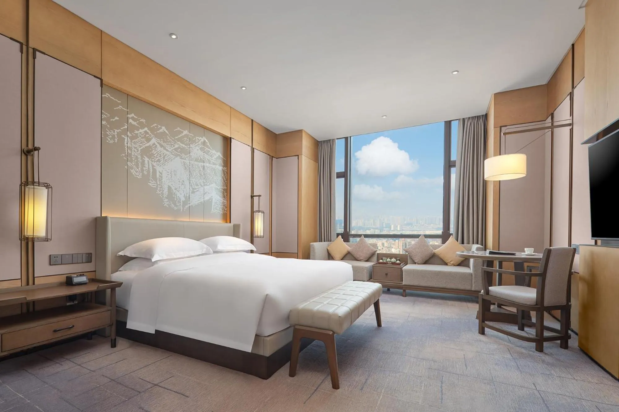 Bed in Dongguan DongCheng International Hotel