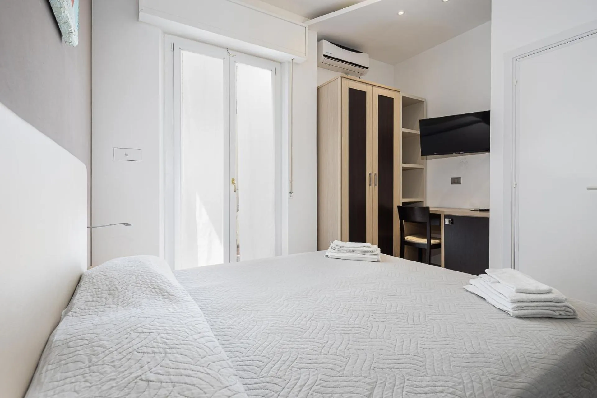 Bed in Hotel Rudy Cervia