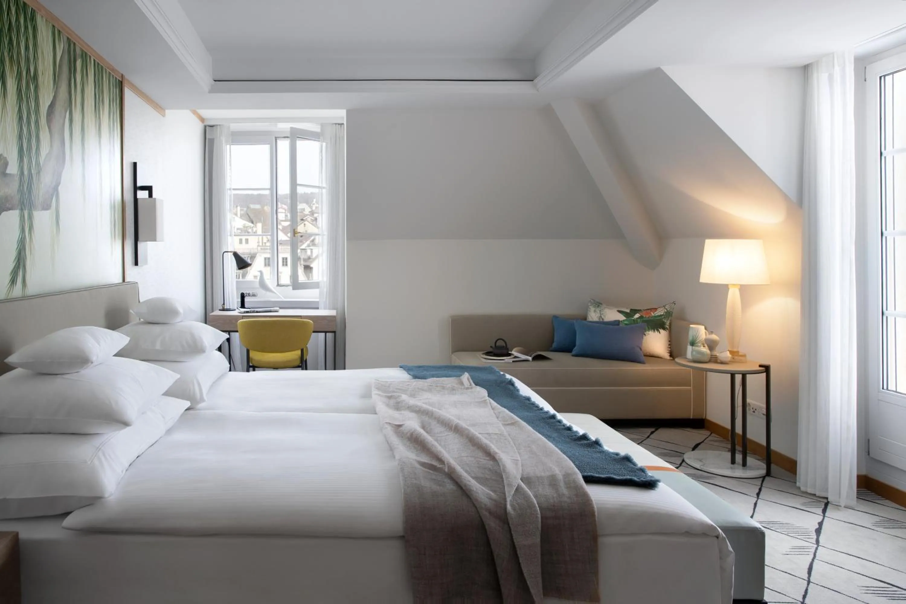 Bed in Storchen Zürich - Lifestyle Boutique Hotel