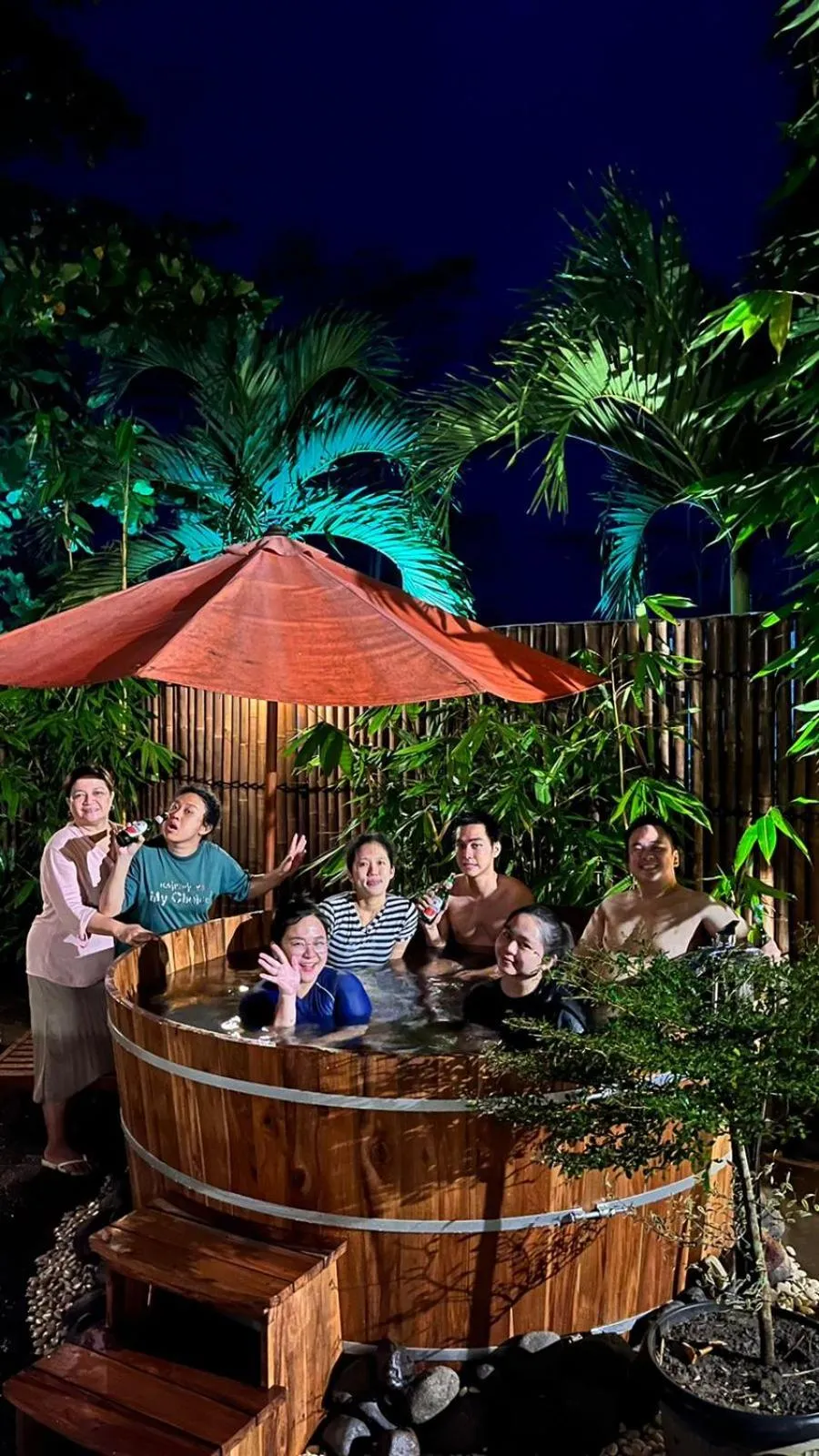 Open Air Bath in Borobudur Bed & Breakfast