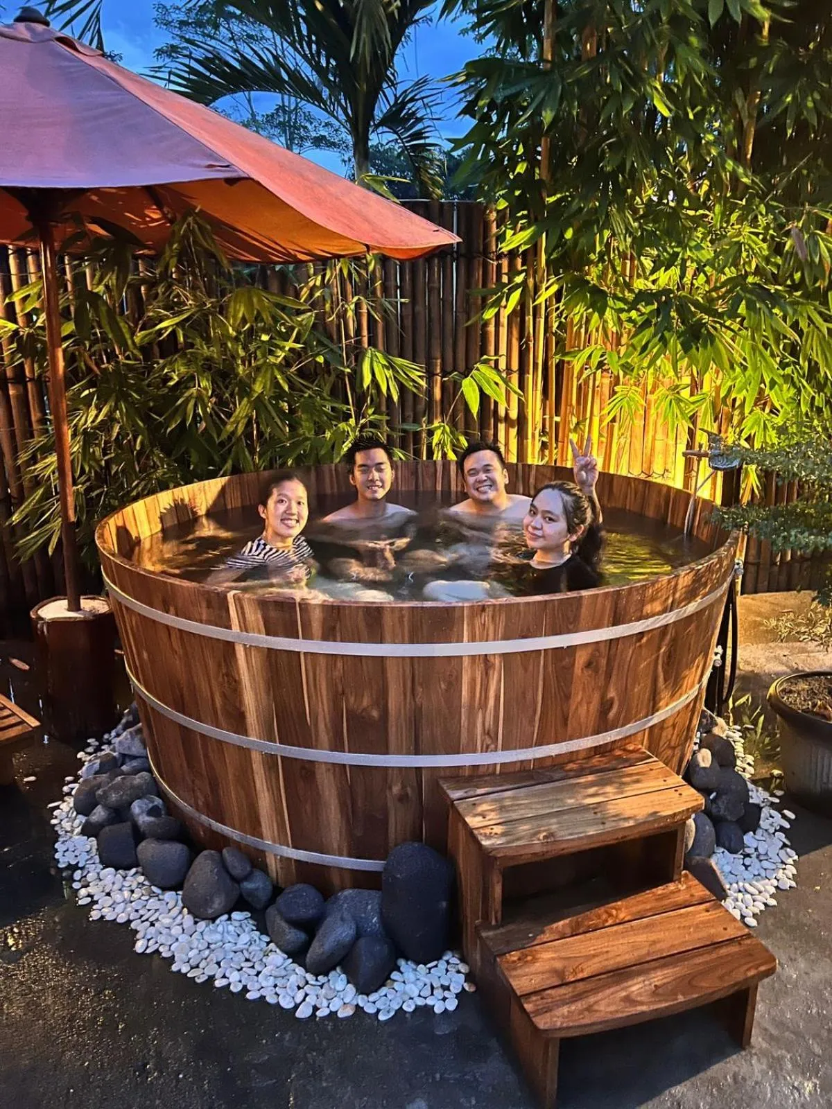 Open Air Bath in Borobudur Bed & Breakfast