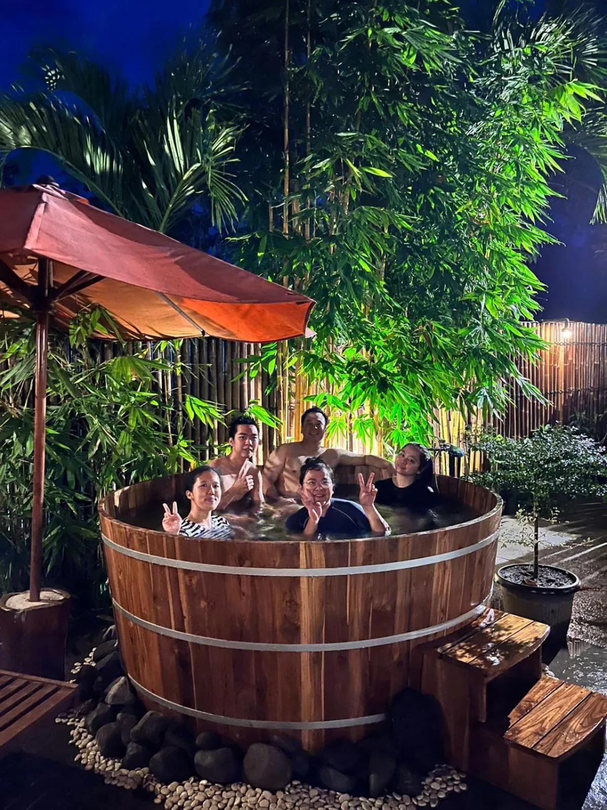 Open Air Bath in Borobudur Bed & Breakfast