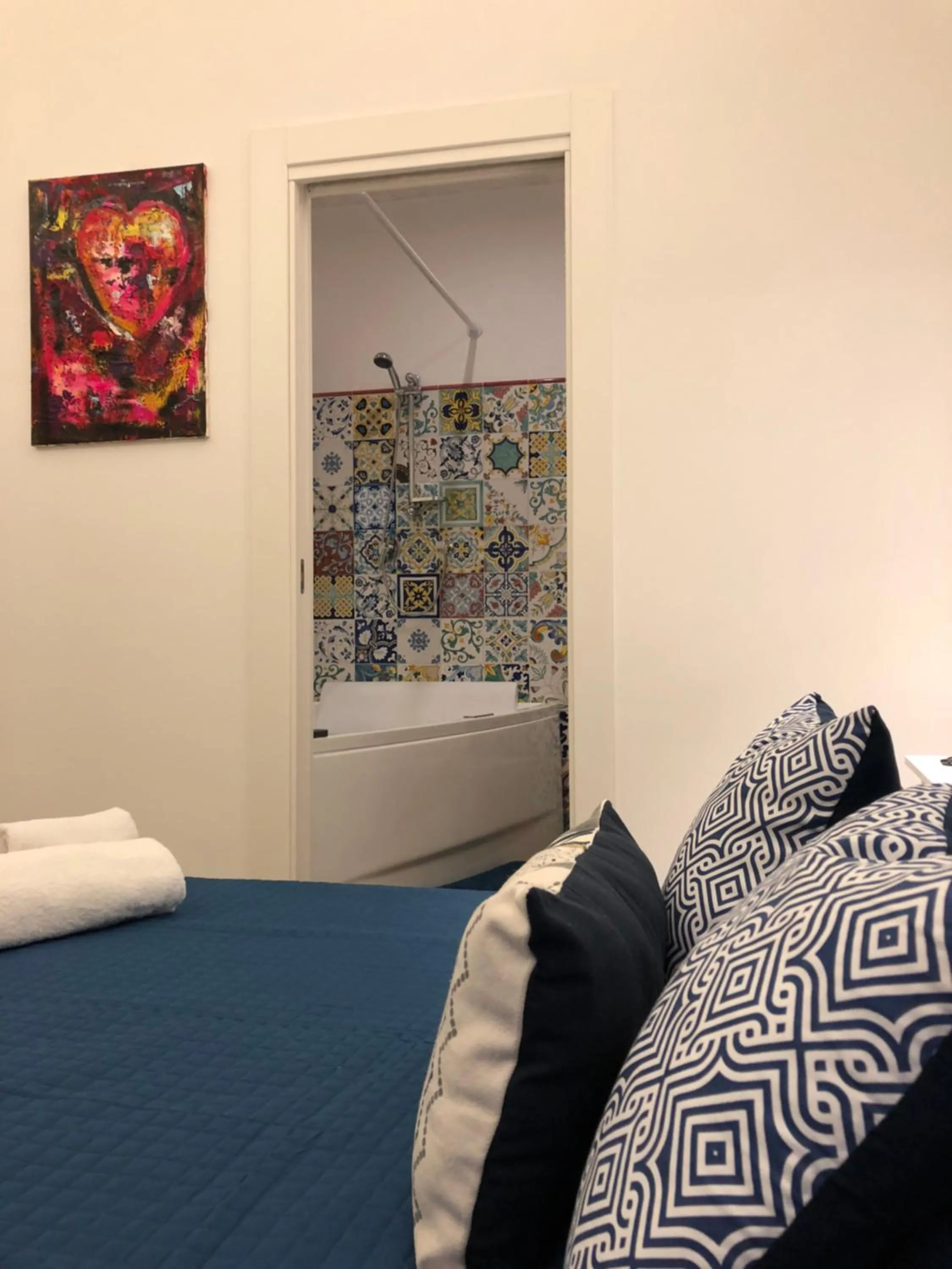 Bed in B&B Blu Infinito