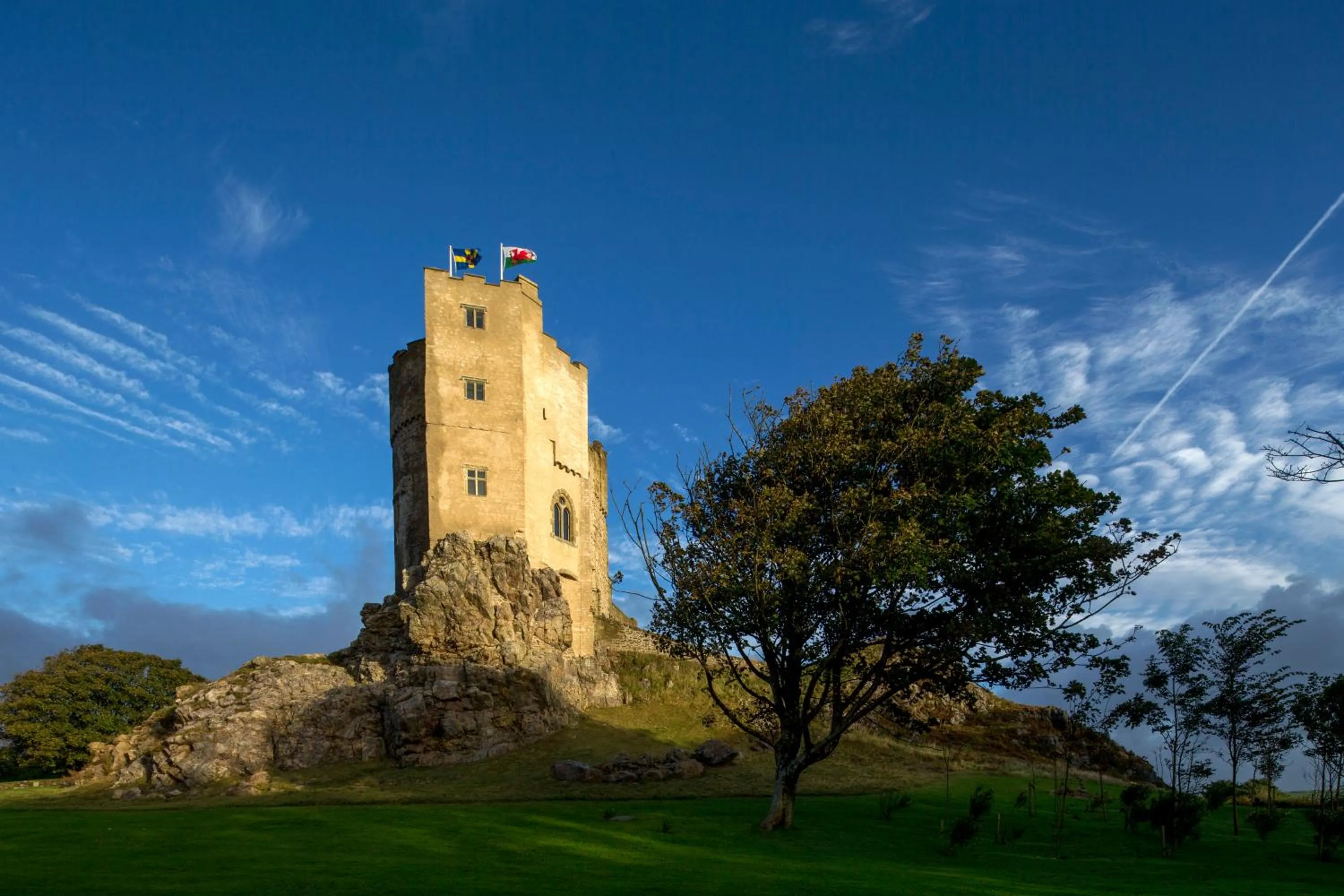 Garden view in Roch Castle
