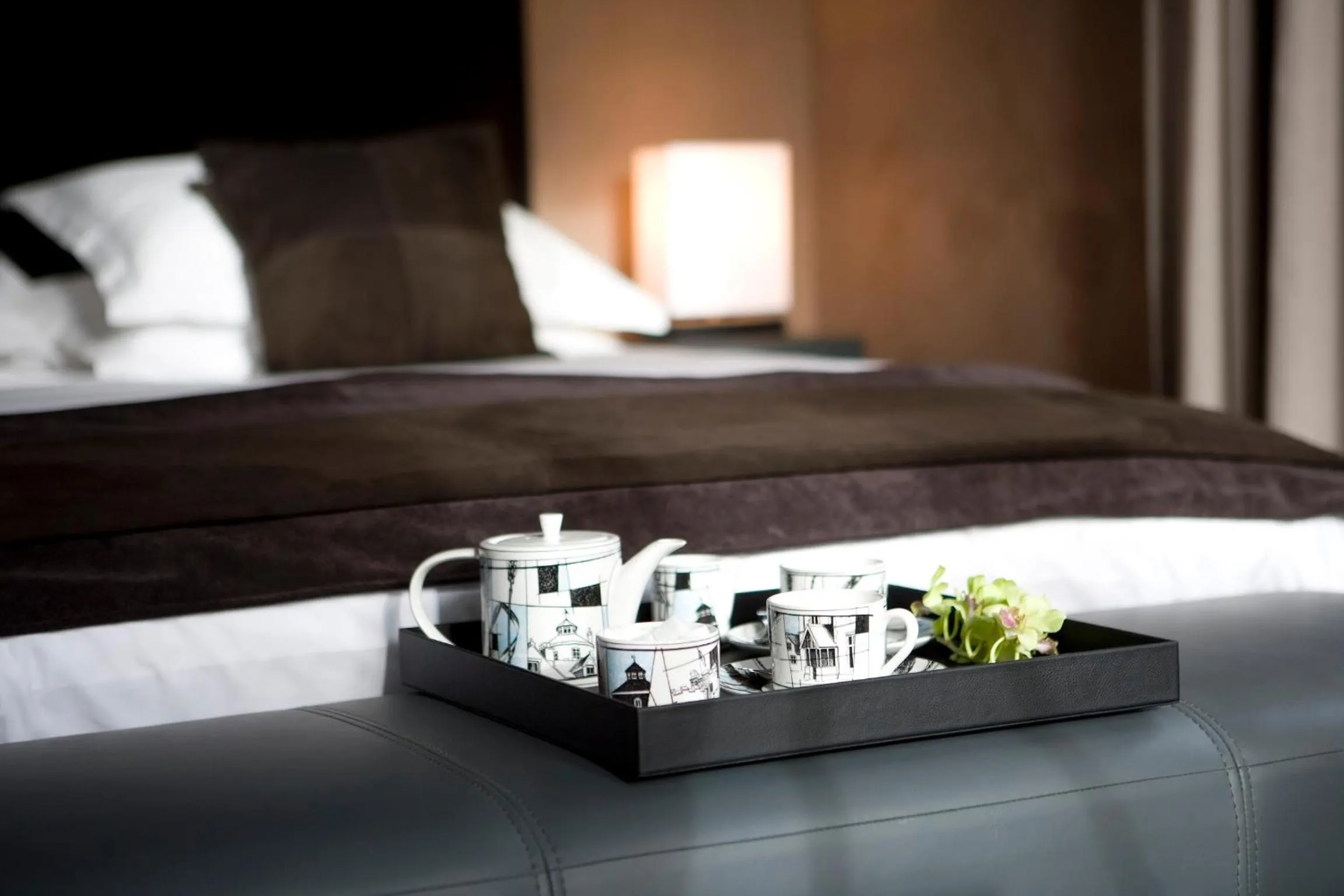 Coffee/tea facilities, Bed in Penrhiw Priory