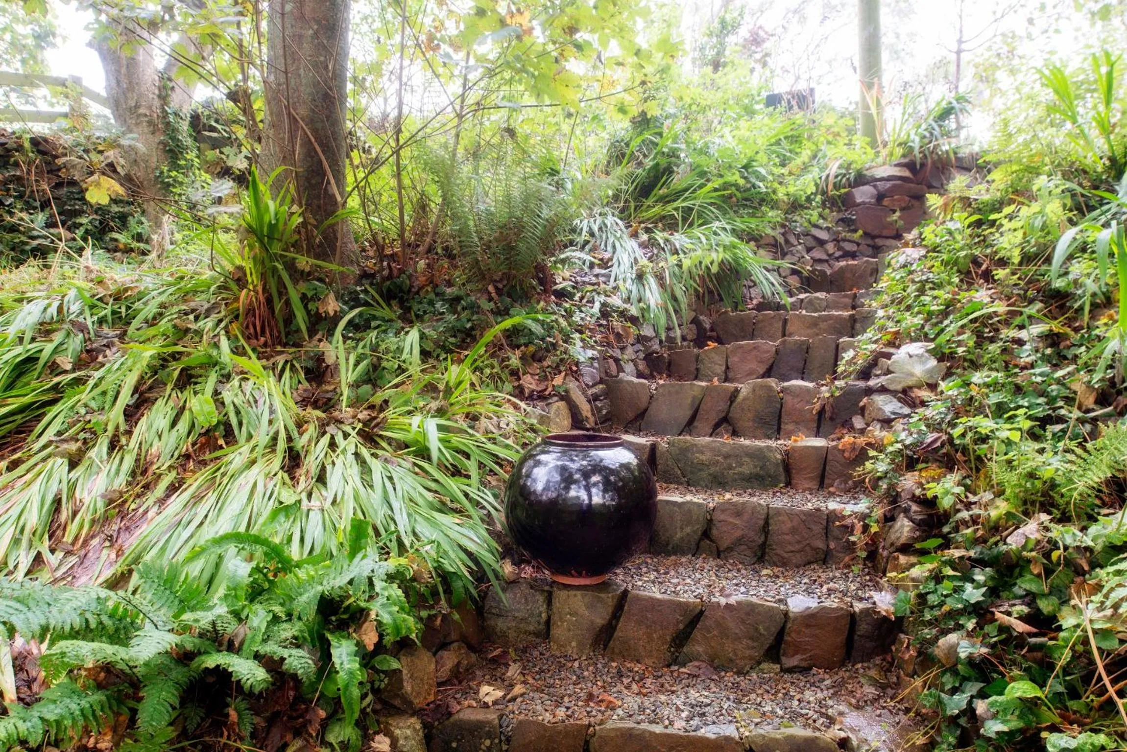 Garden in Penrhiw Priory