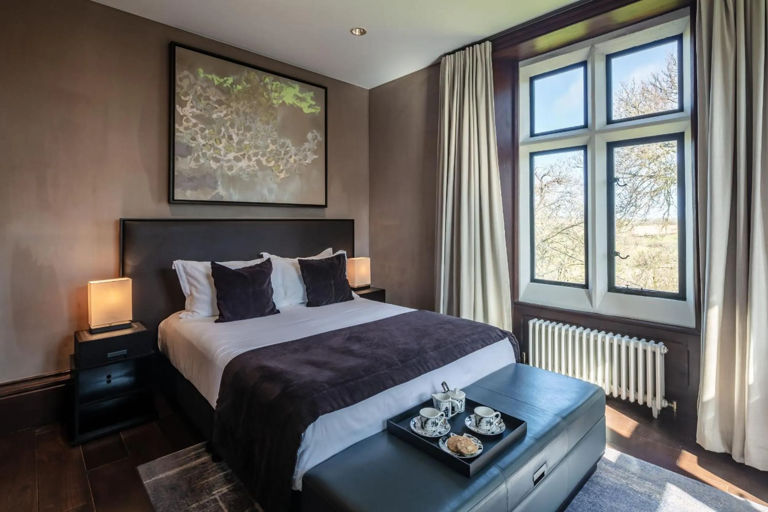 Bed in Penrhiw Priory