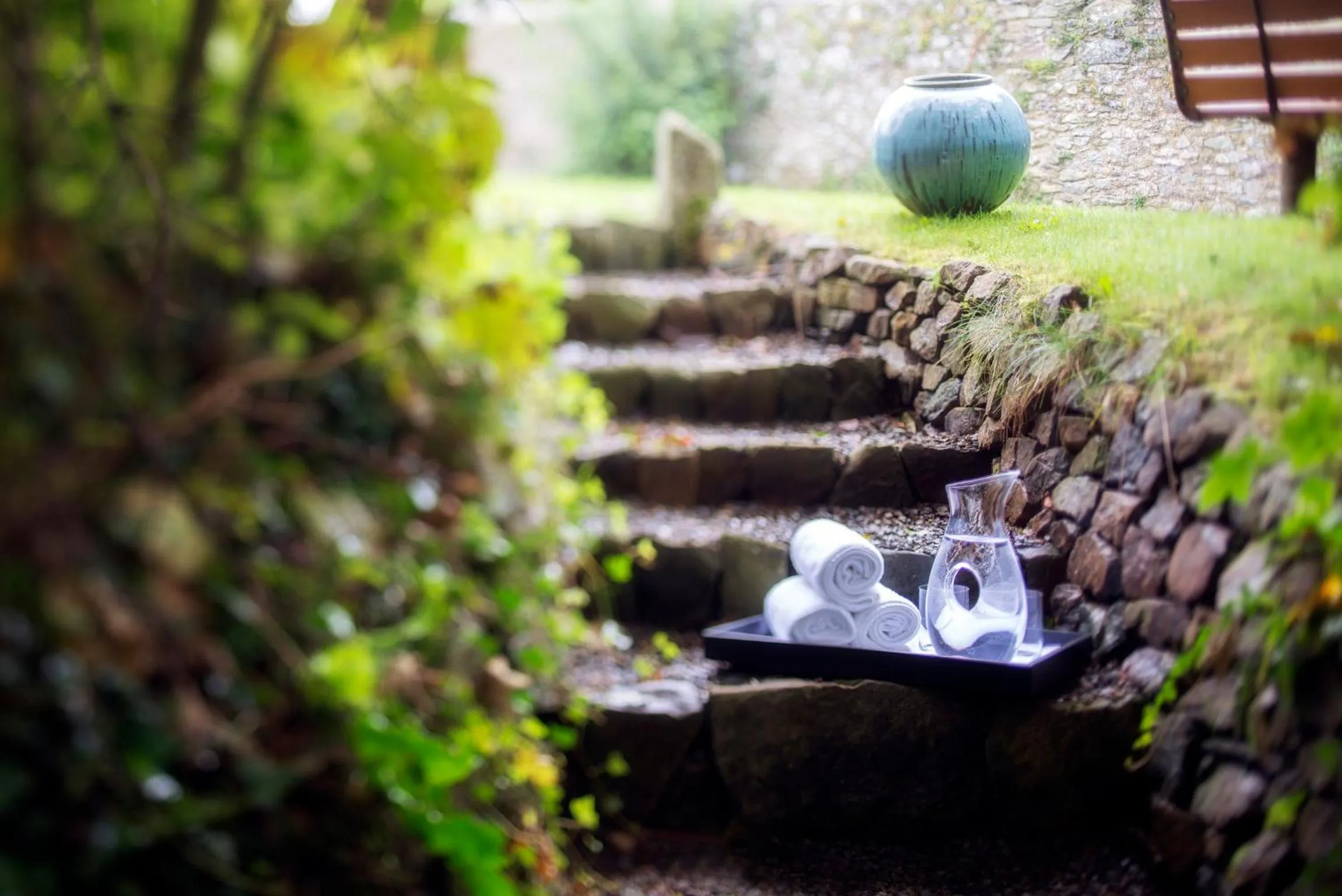 Garden in Penrhiw Priory