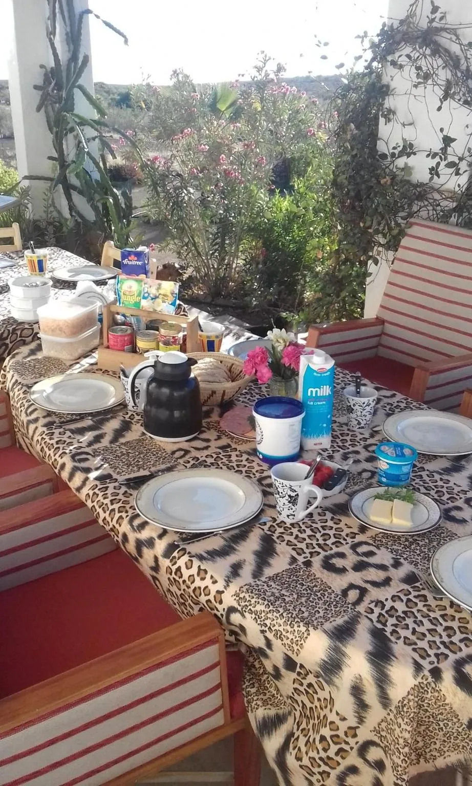 Continental breakfast in Capricorn Restcamp