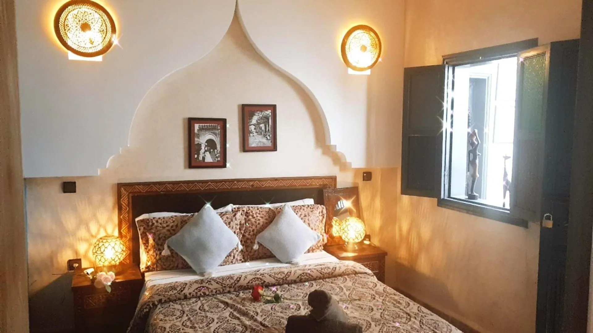 Bed in Riad Simon