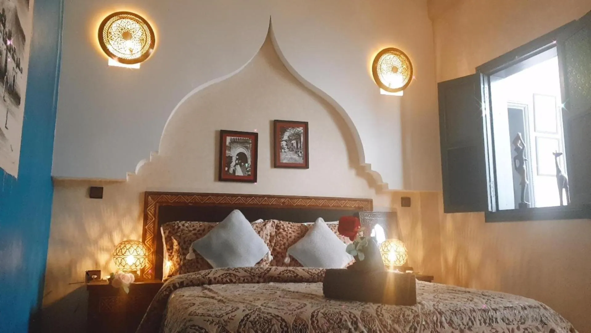 Bed in Riad Simon