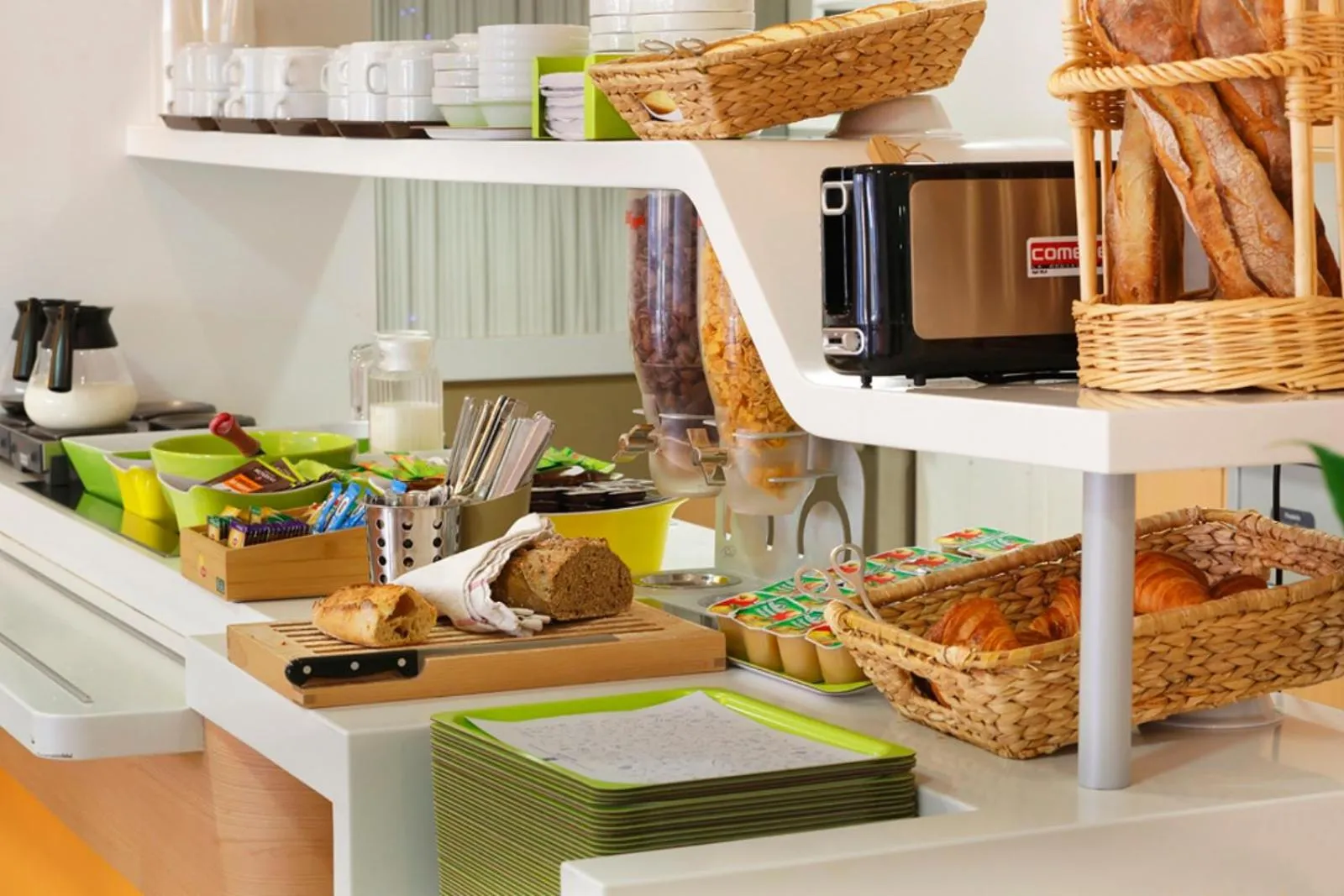 Buffet breakfast in First Inn Hotel