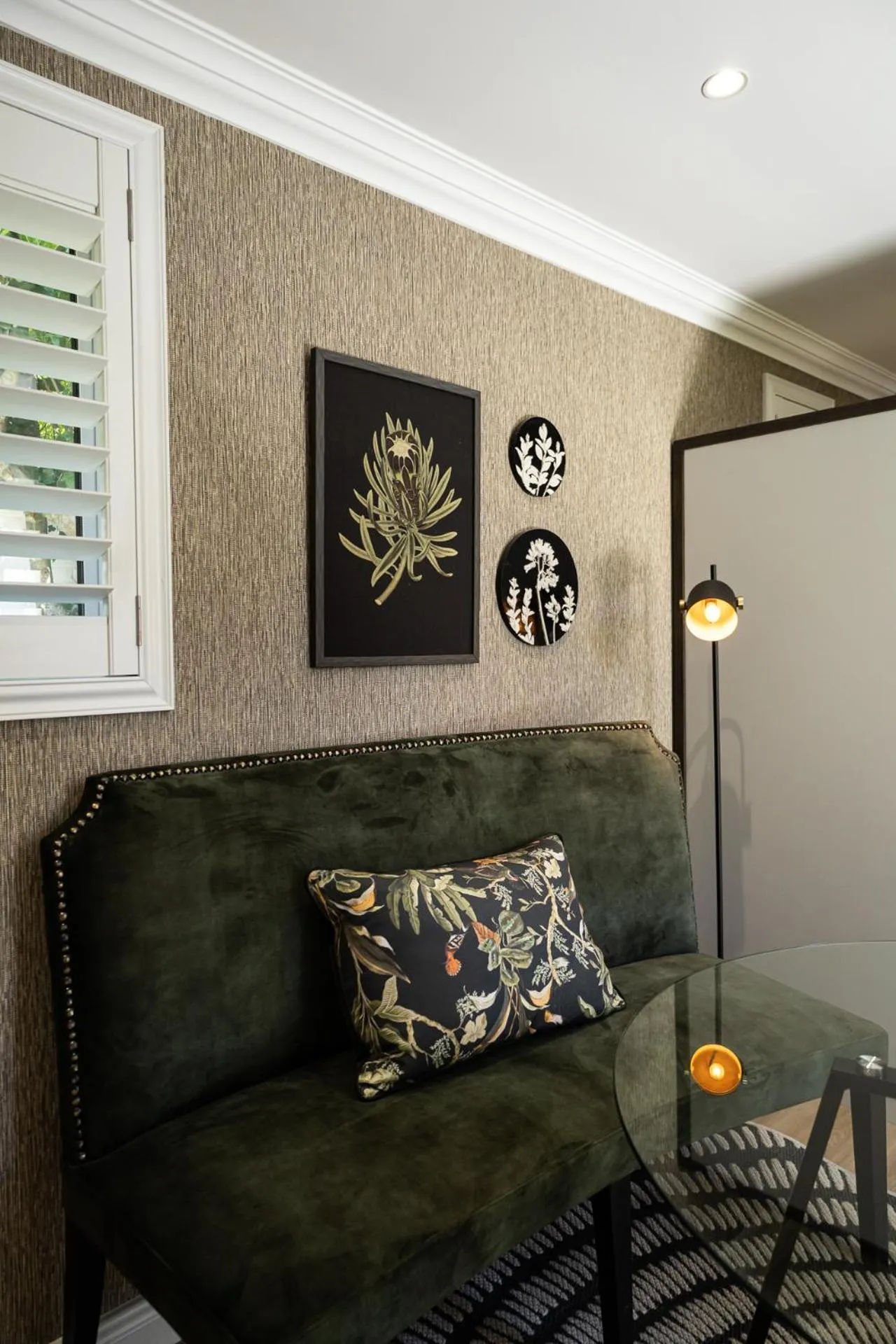 Seating area in Cape Village Lodge