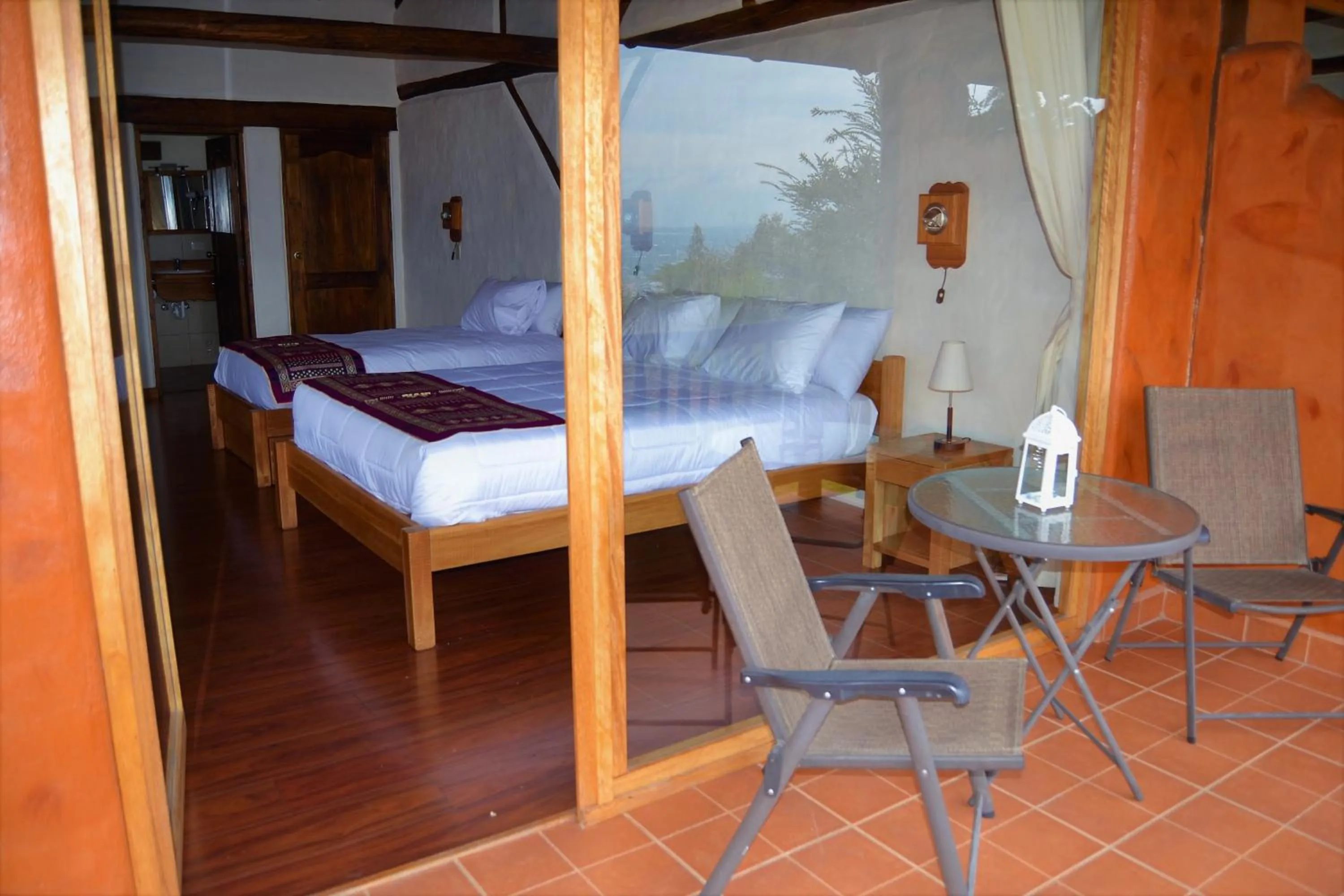 Bed in Ilatoa Lodge