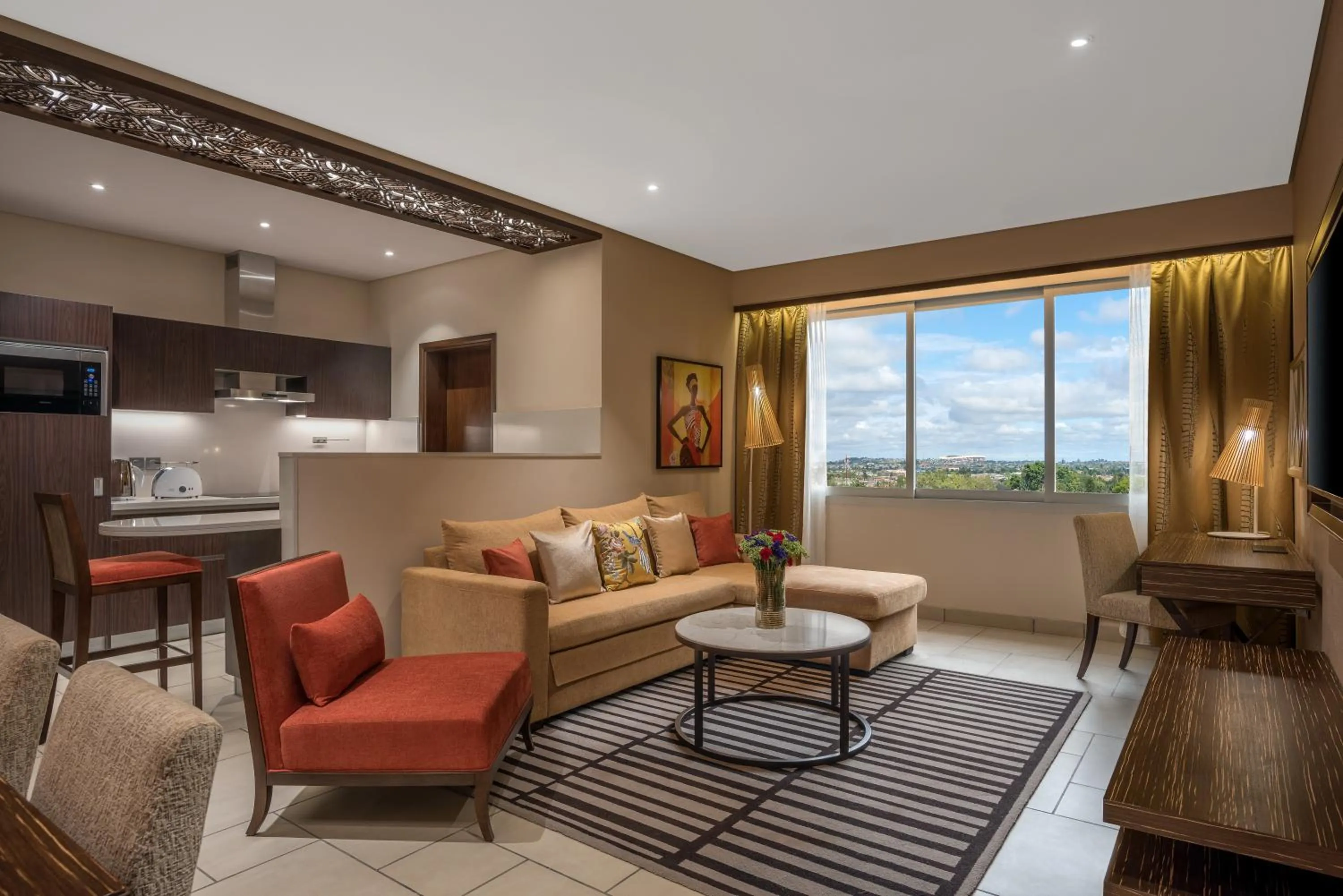 Living room in Neelkanth Sarovar Premiere