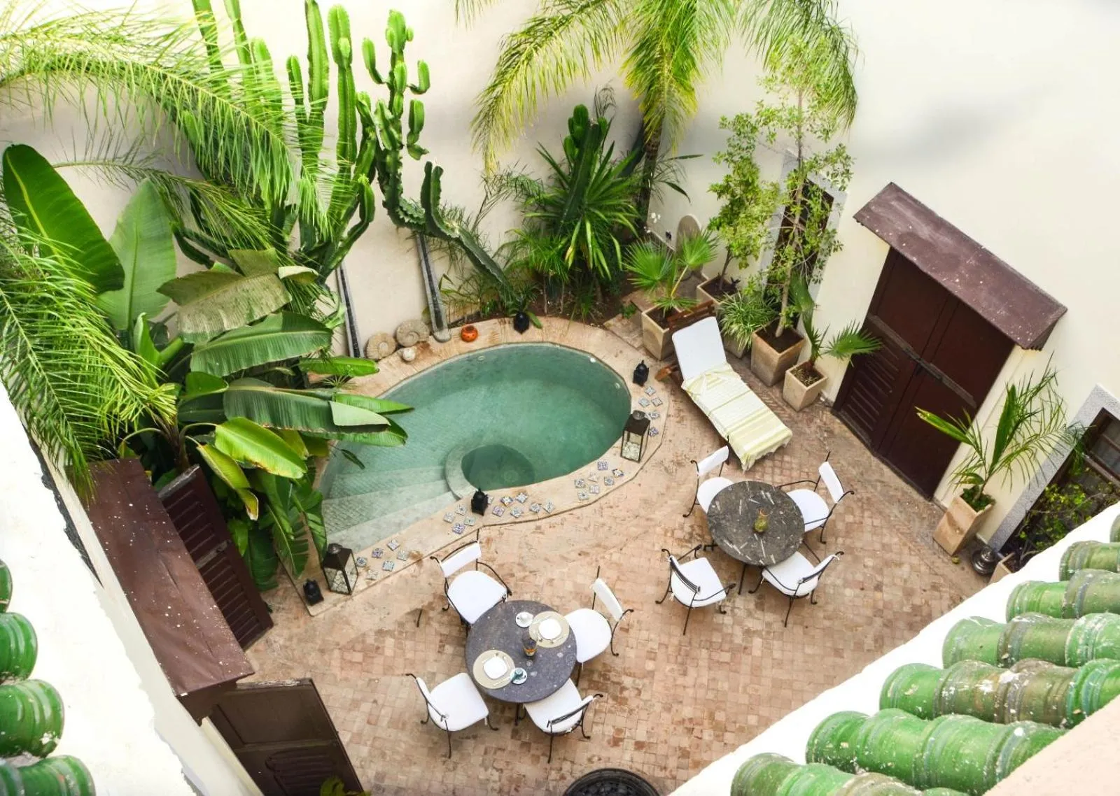 Garden in Riad les Ammonites and Spa