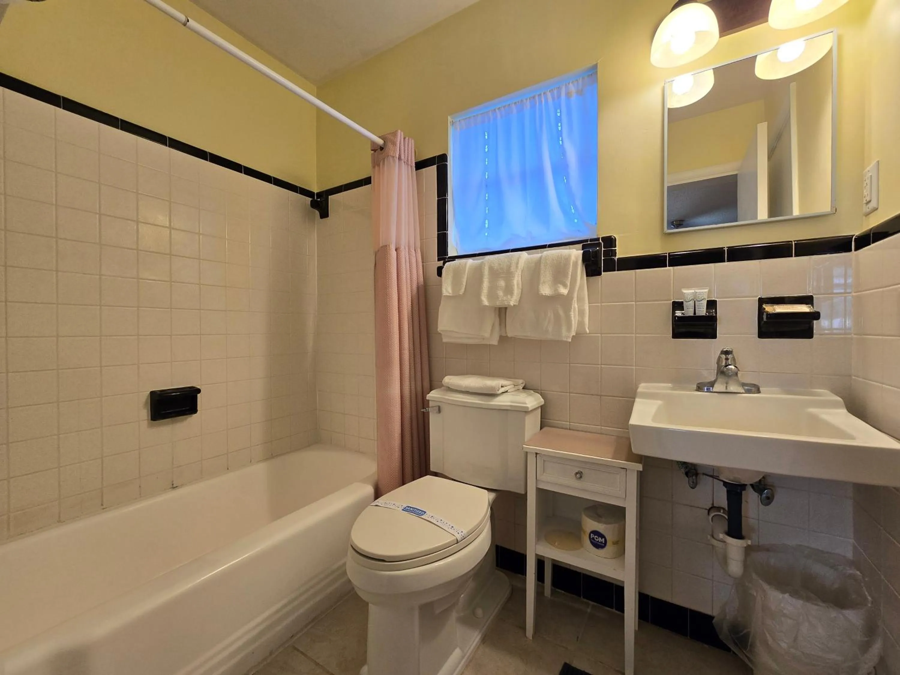 Toilet in Oceanfront Sea Scape Motel