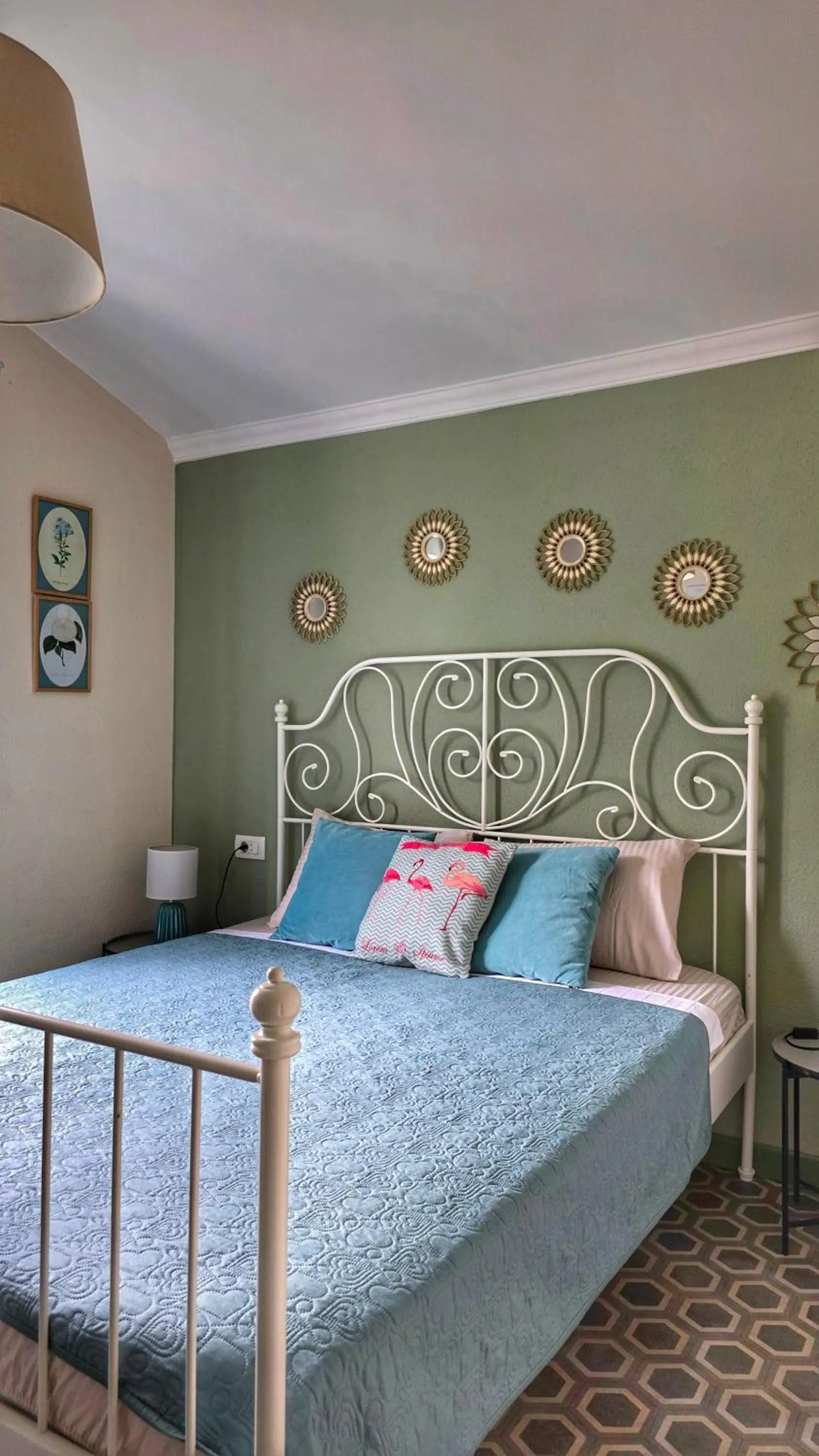 Bed in Apartment Mint&Rose