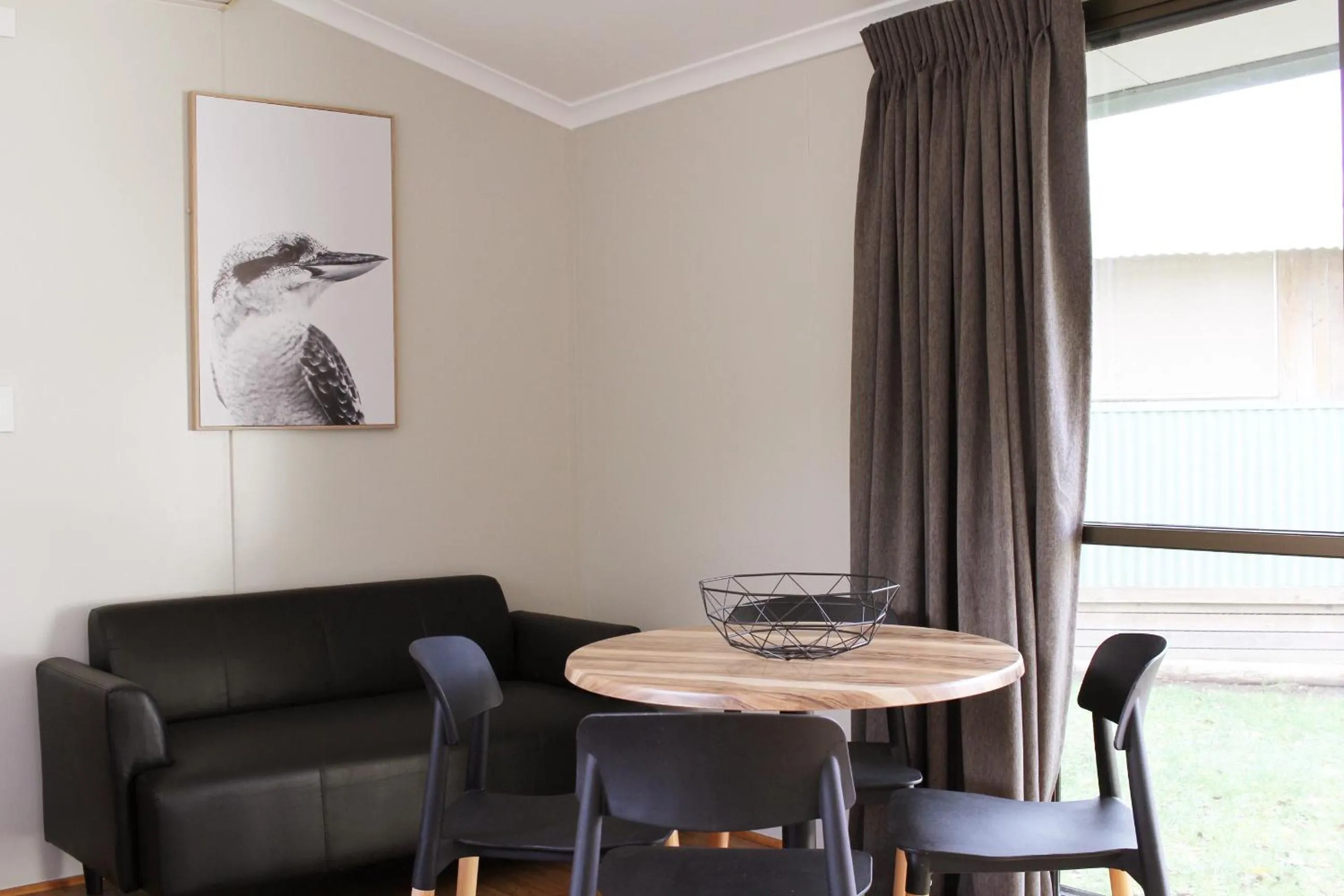 Living room in Pine Country Caravan Park