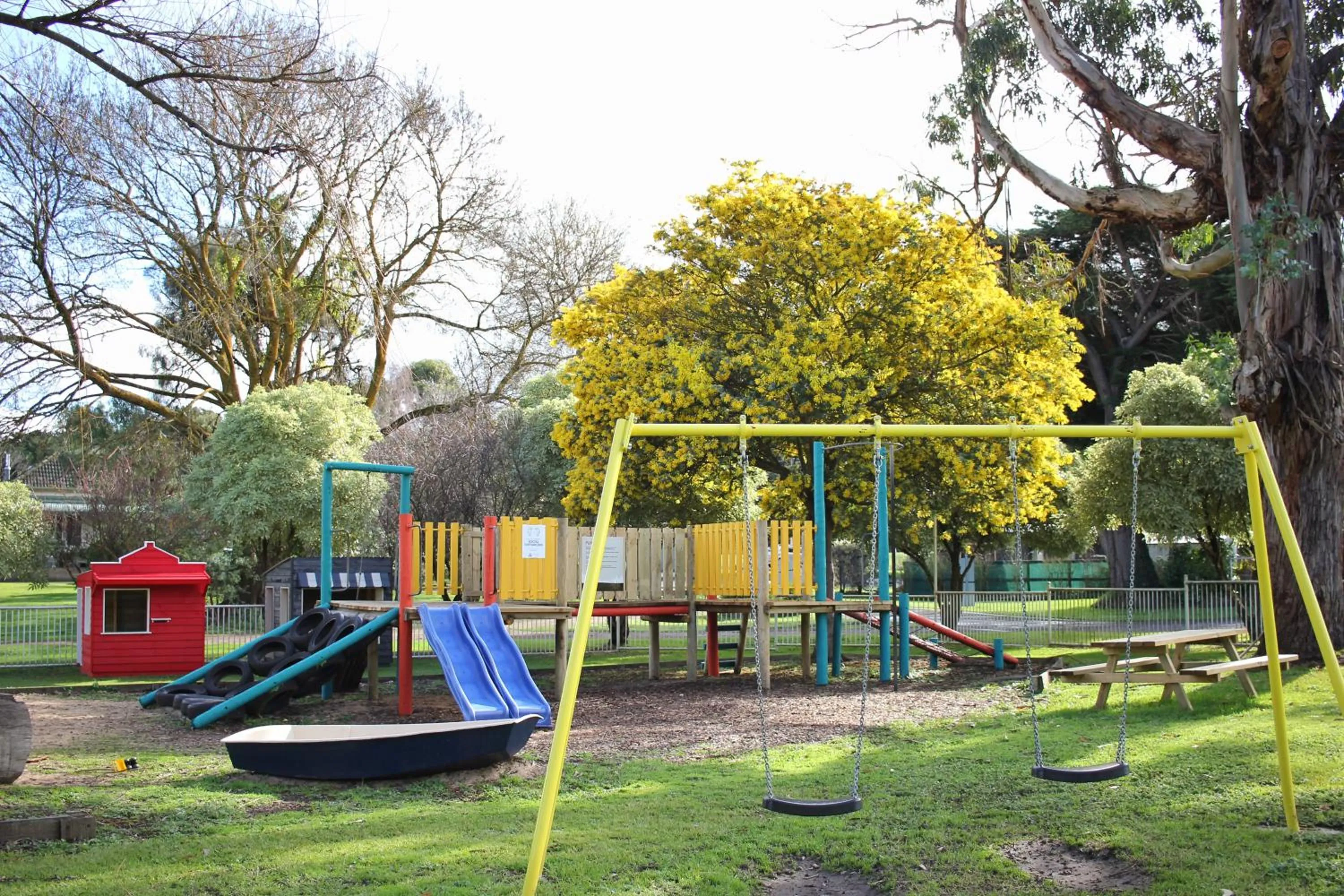 Children play ground in Pine Country Caravan Park