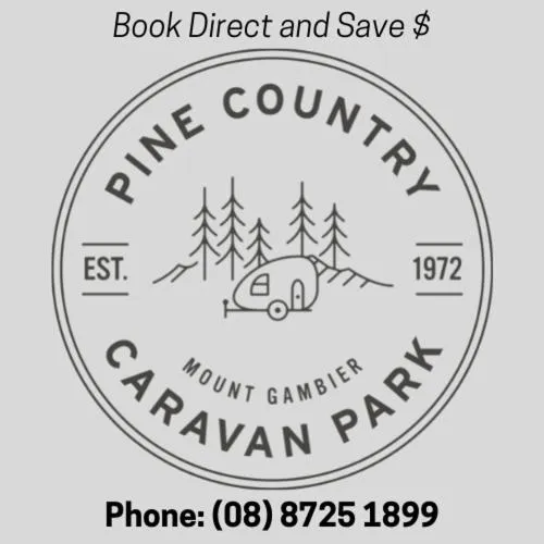 Property logo or sign in Pine Country Caravan Park