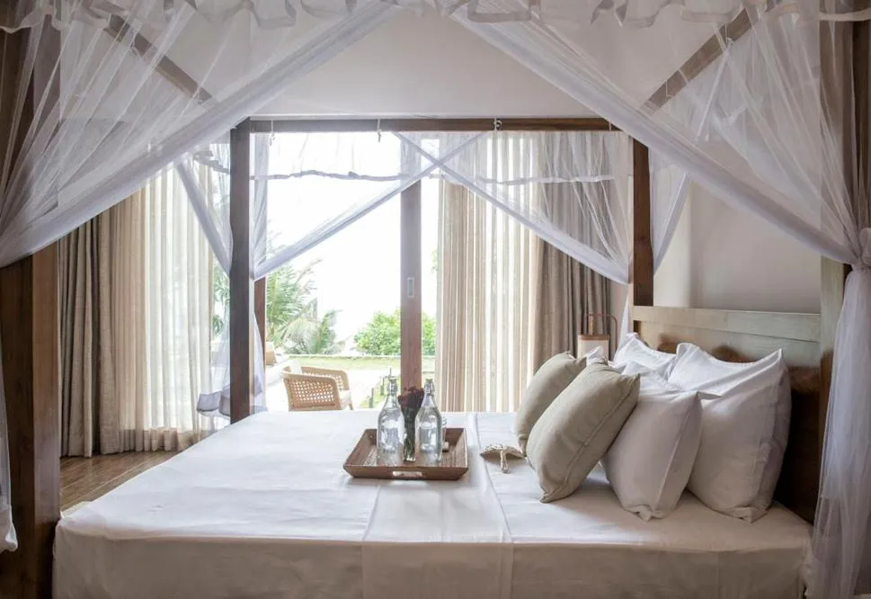 Bed in Villa Blu