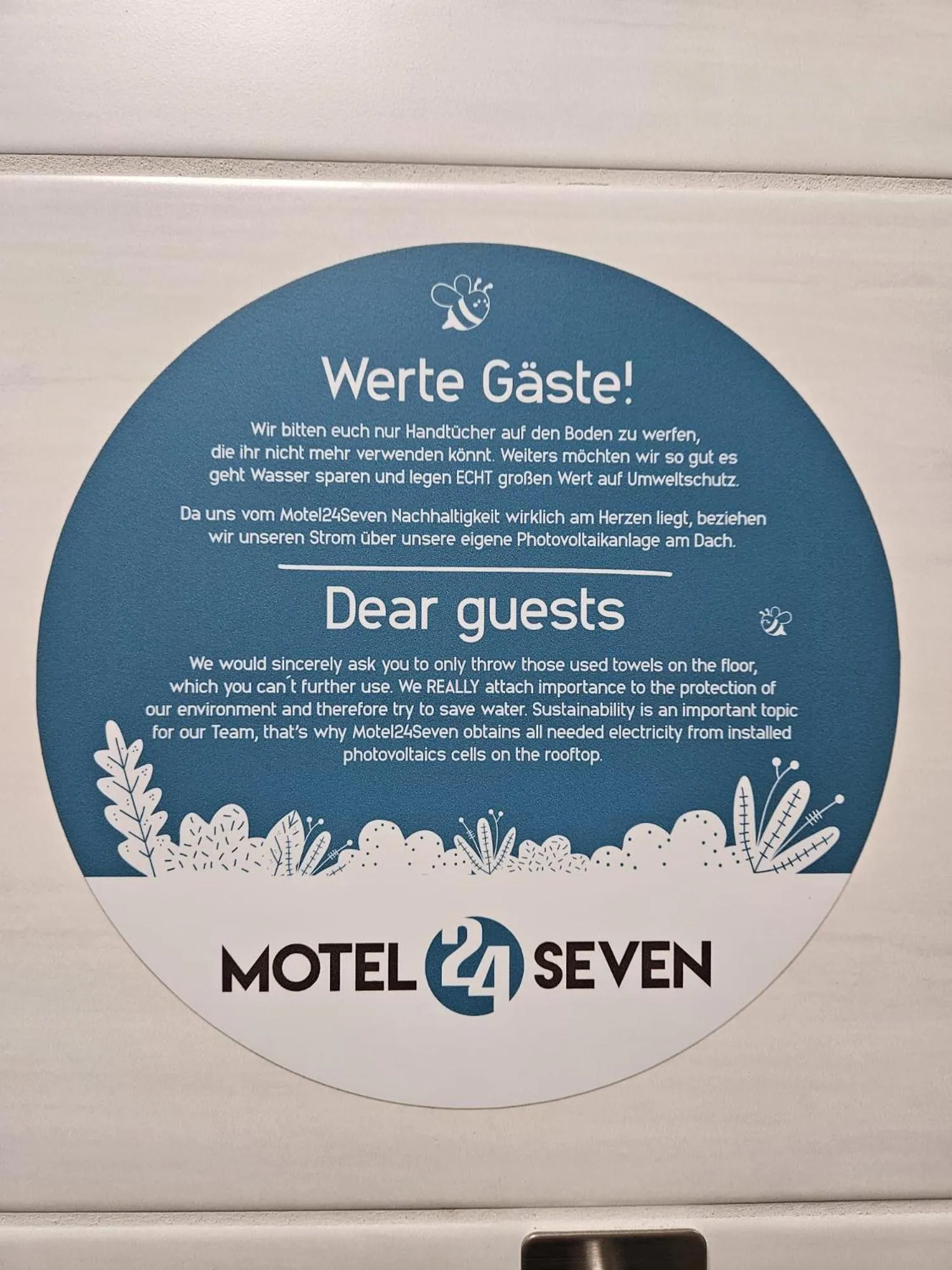 Logo/Certificate/Sign in MOTEL24seven