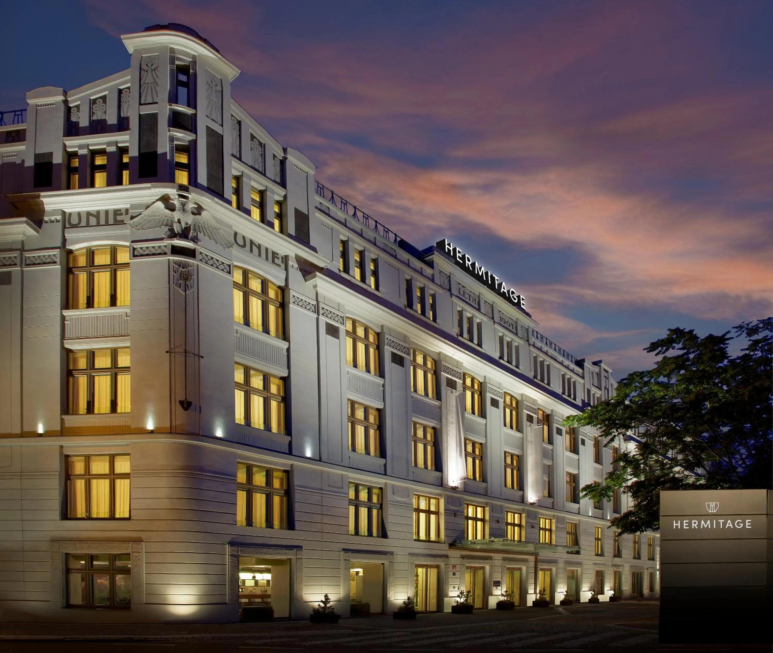 Property building in Hermitage Hotel Prague
