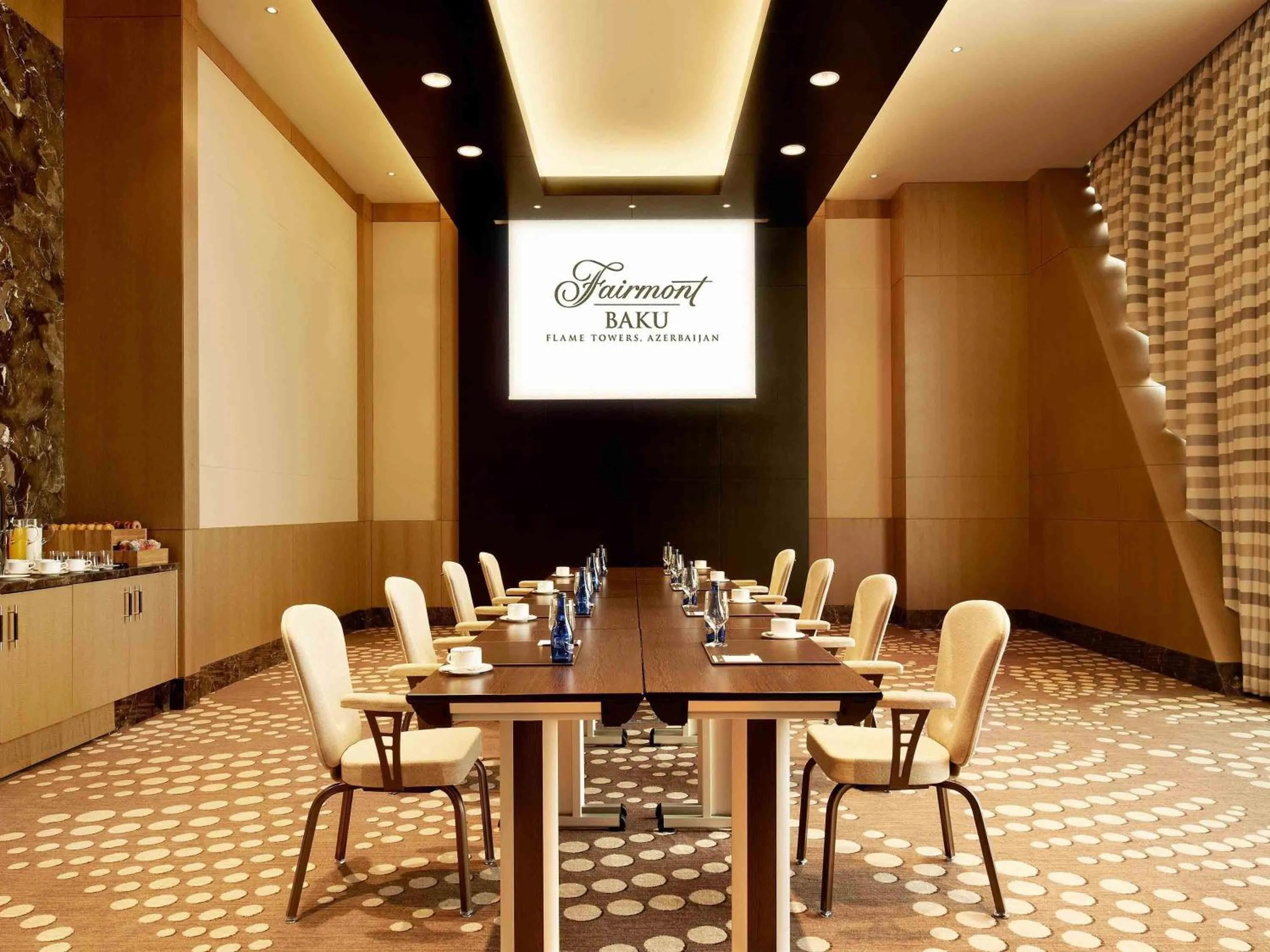 Meeting/conference room in Fairmont Baku, Flame Towers