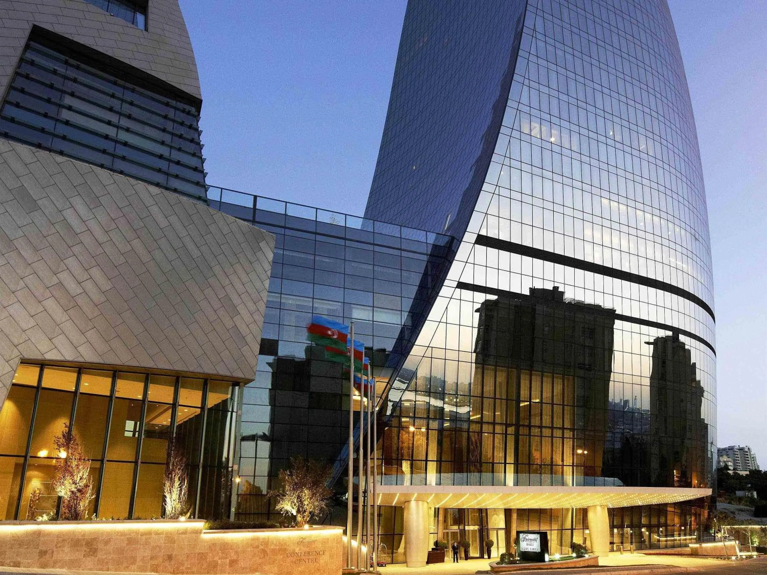 Property building in Fairmont Baku, Flame Towers