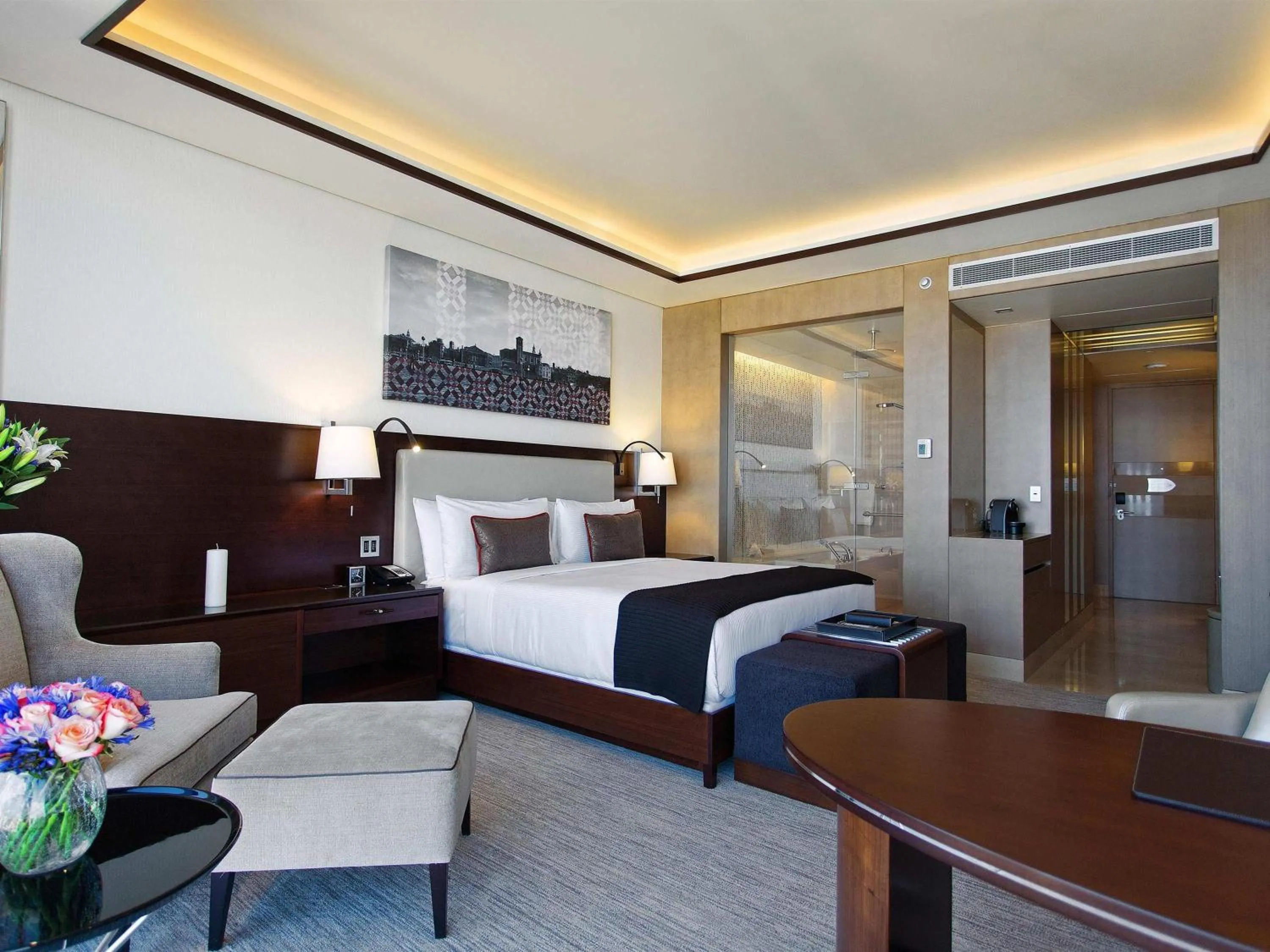 Deluxe King Room City View - single occupancy in Fairmont Baku, Flame Towers